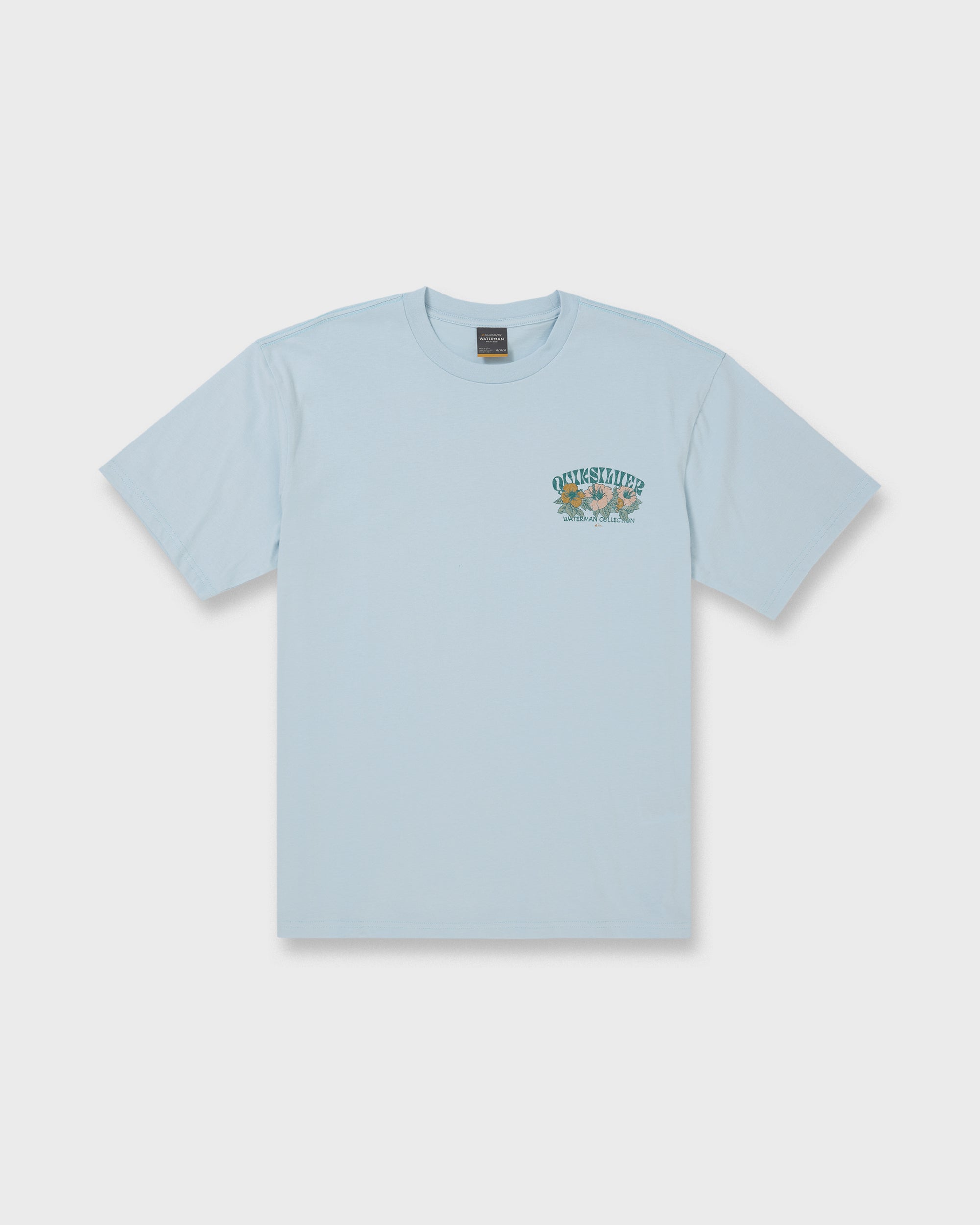 Waterman Las Flores Sueded Short Sleeve T-Shirt - Skyway - Image 6