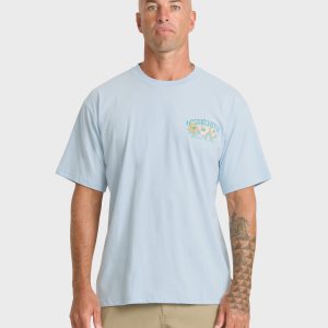 Waterman Las Flores Sueded Short Sleeve T-Shirt - Skyway