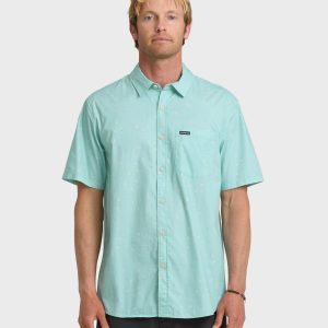 Ditsy Blossom Classic Short Sleeve Shirt - Blue Haze