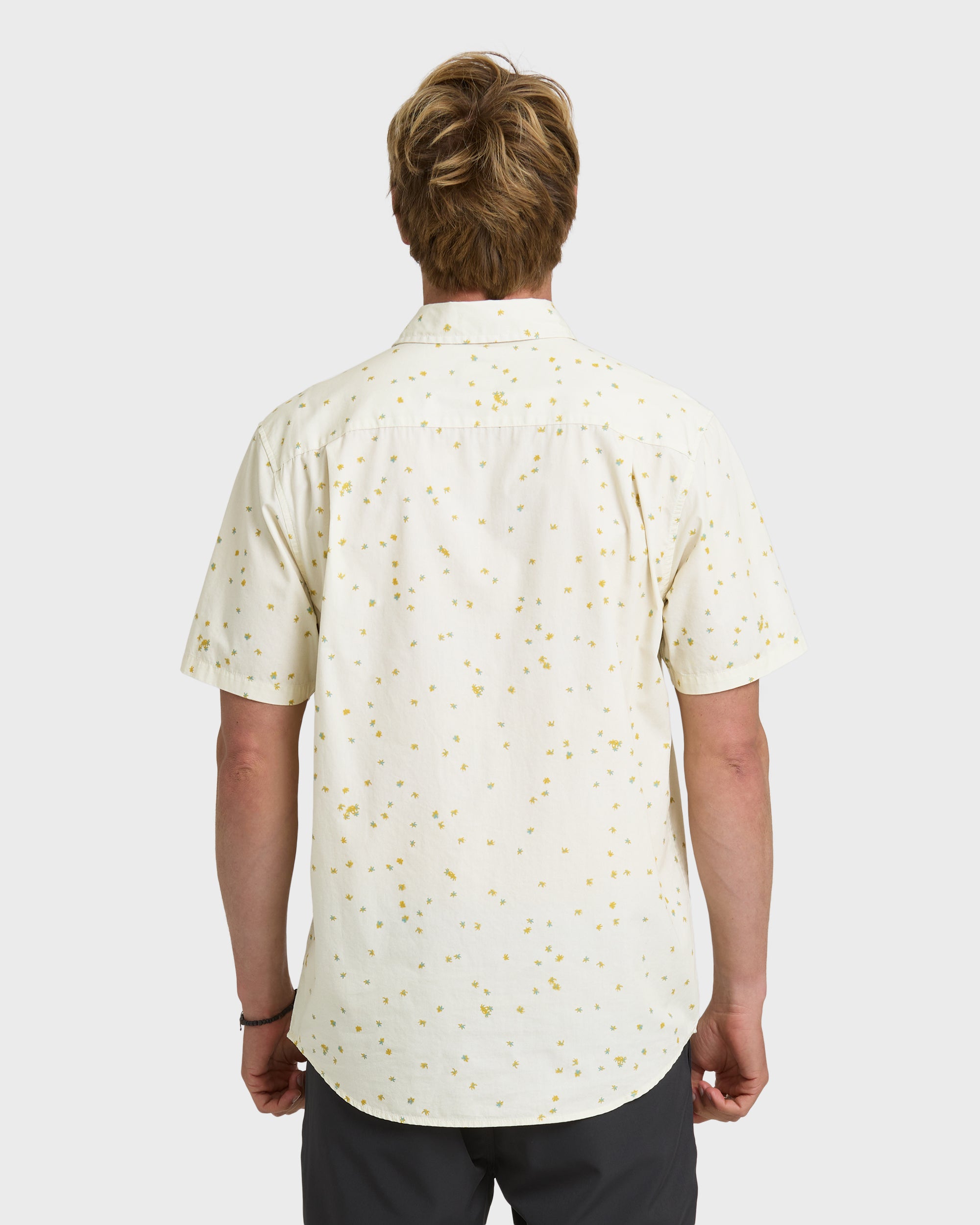 Ditsy Blossom Classic Short Sleeve Shirt - Bone White - Image 2