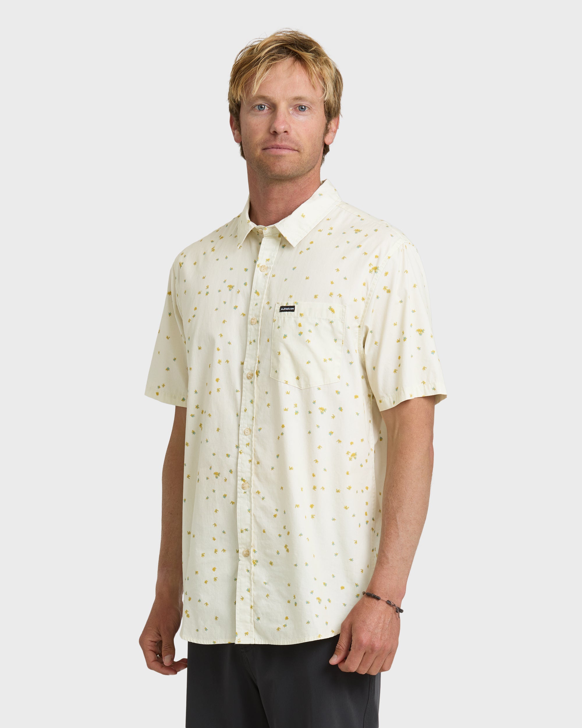 Ditsy Blossom Classic Short Sleeve Shirt - Bone White - Image 4