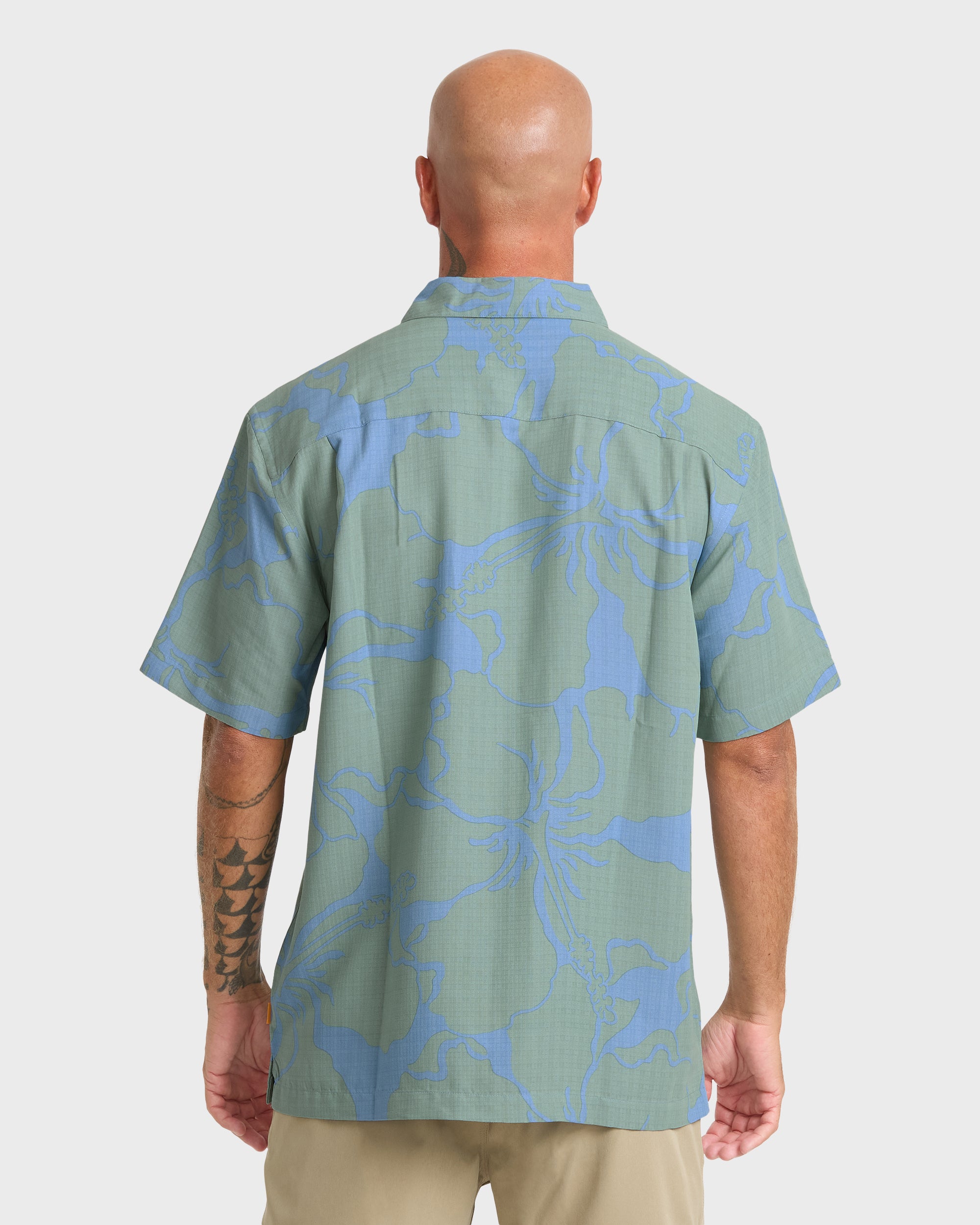 Waterman Bay Breeze Short Sleeve Shirt - Lily Pad - Image 2