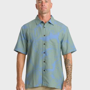Waterman Bay Breeze Short Sleeve Shirt - Lily Pad