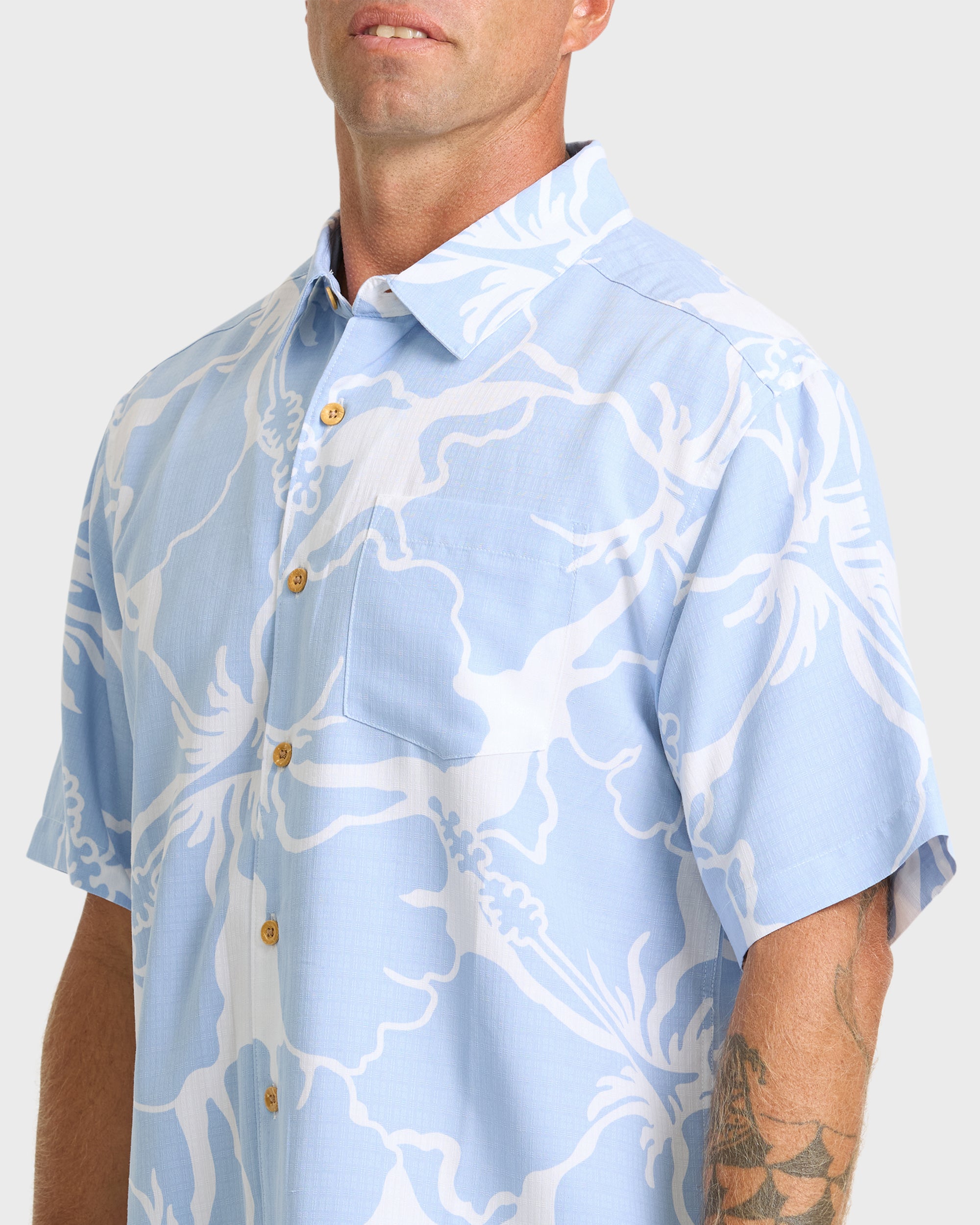 Waterman Bay Breeze Short Sleeve Shirt - Skyway - Image 5