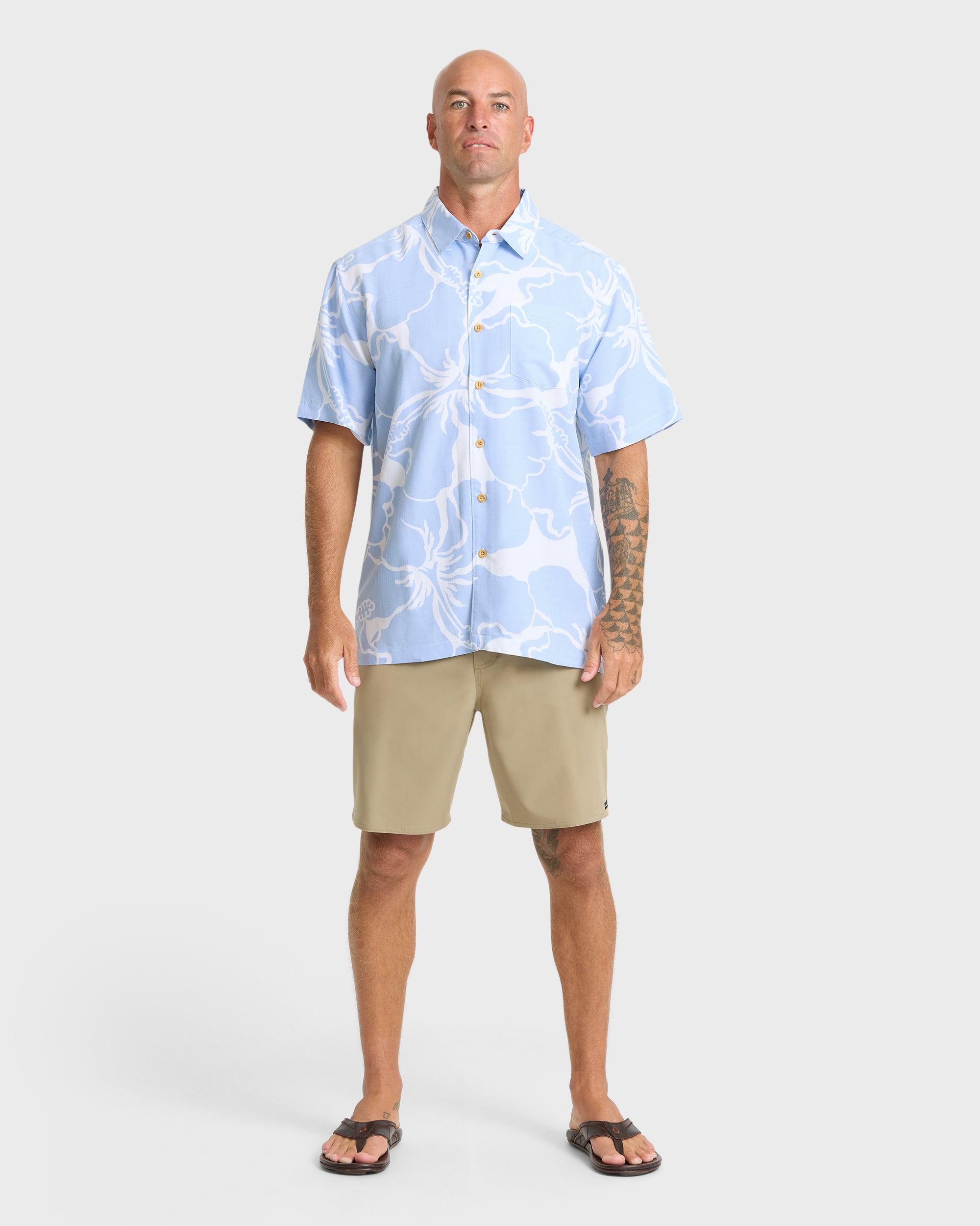 Waterman Bay Breeze Short Sleeve Shirt - Skyway - Image 3