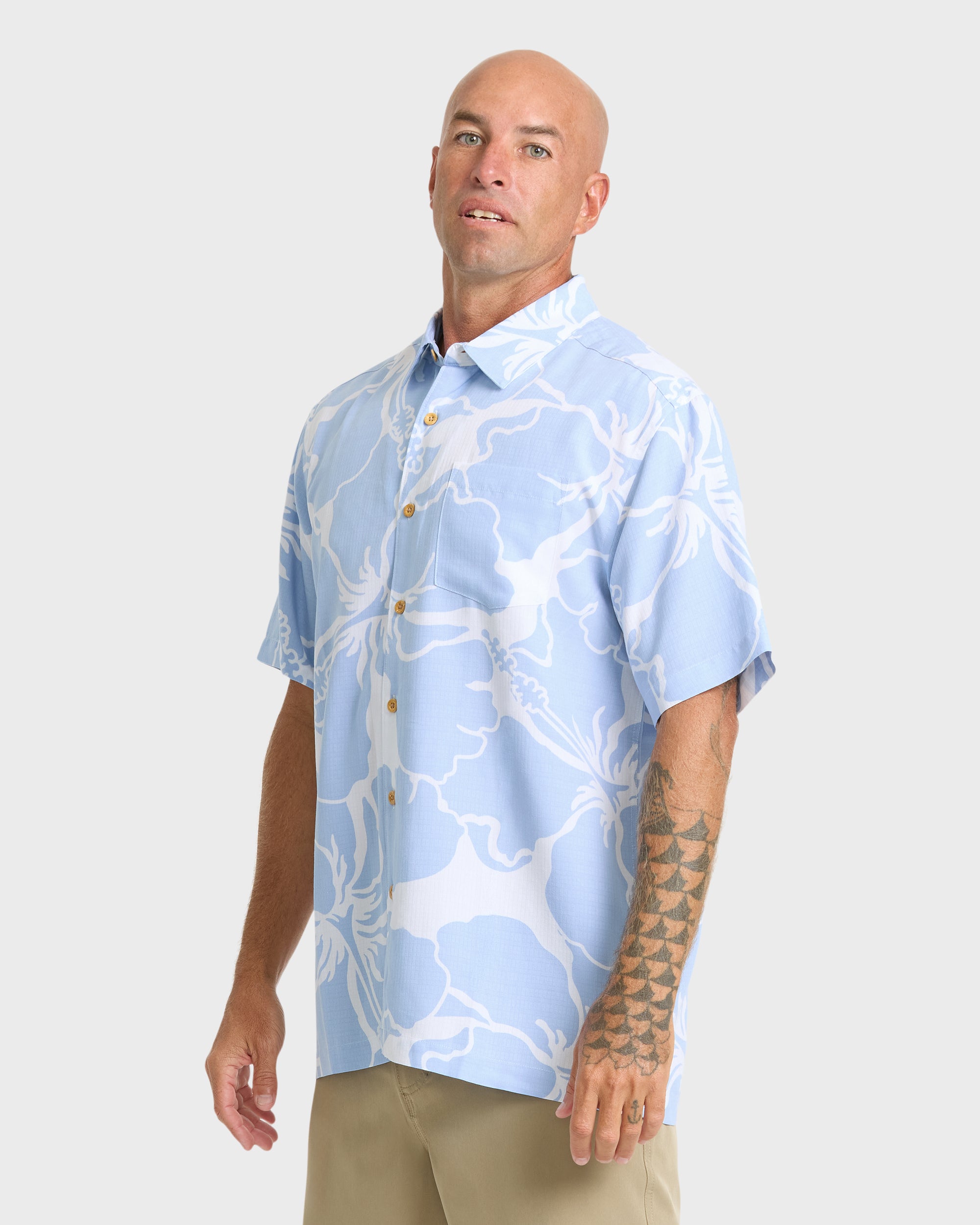 Waterman Bay Breeze Short Sleeve Shirt - Skyway - Image 4