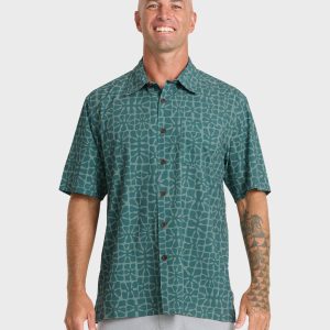 Waterman Coral Sea Performance Short Sleeve Shirt - North Atlantic