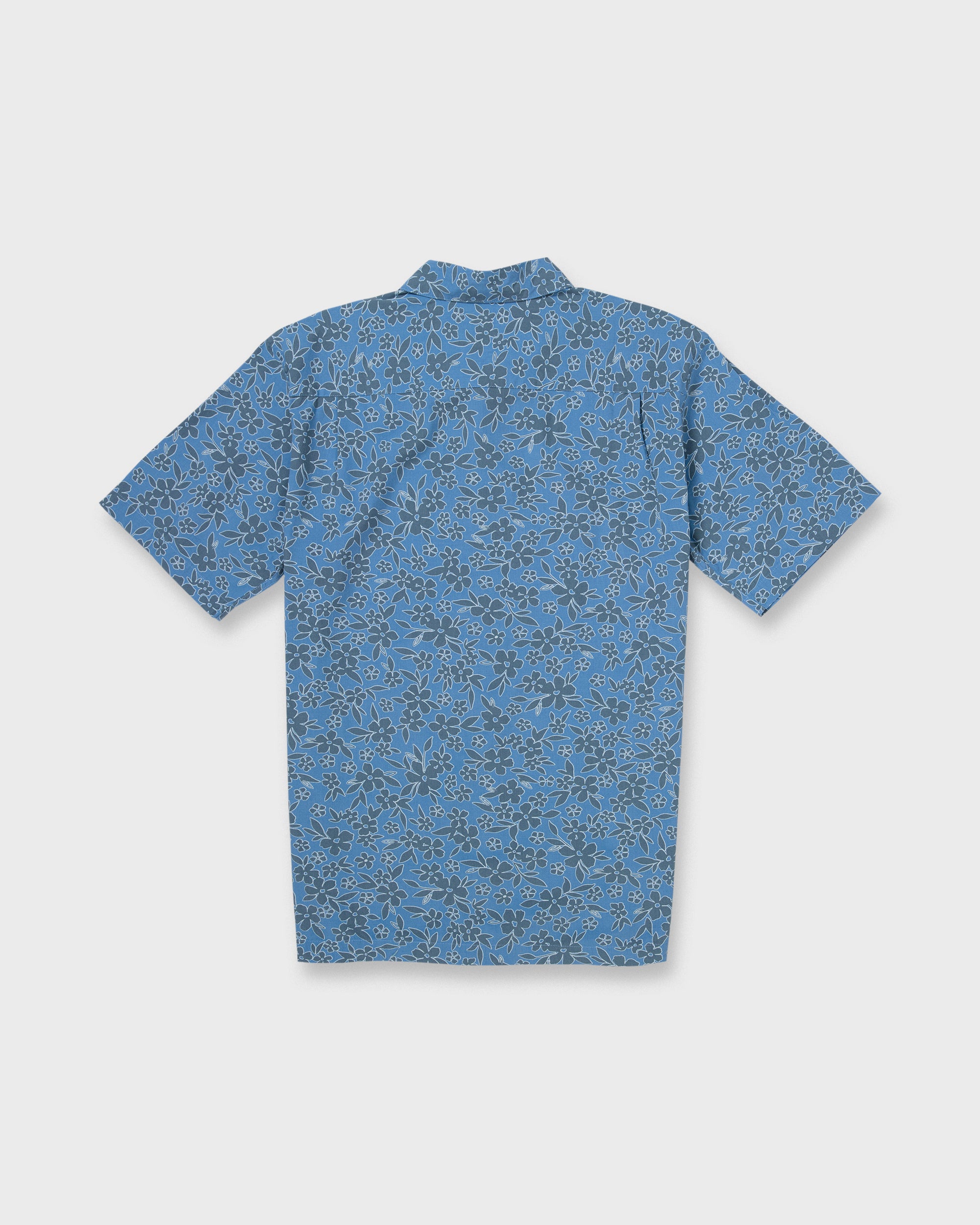 Waterman Flower Field Short Sleeve Shirt - Blue Shadow - Image 7