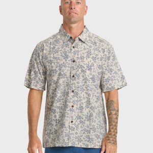 Waterman Flower Field Short Sleeve Shirt - Moonbeam