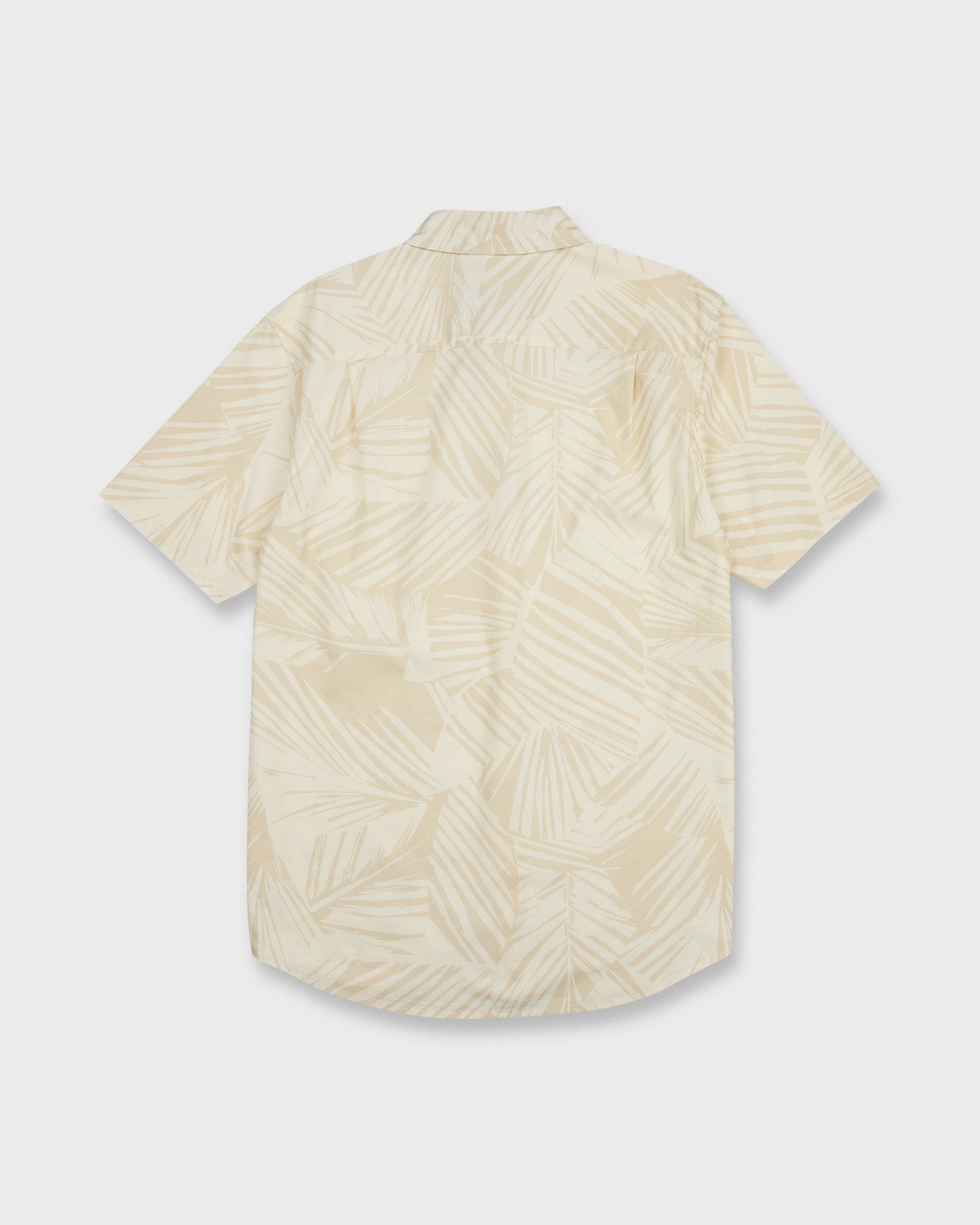 Aruba Palm Classic Stretch Short Sleeve Shirt - Snow White - Image 7