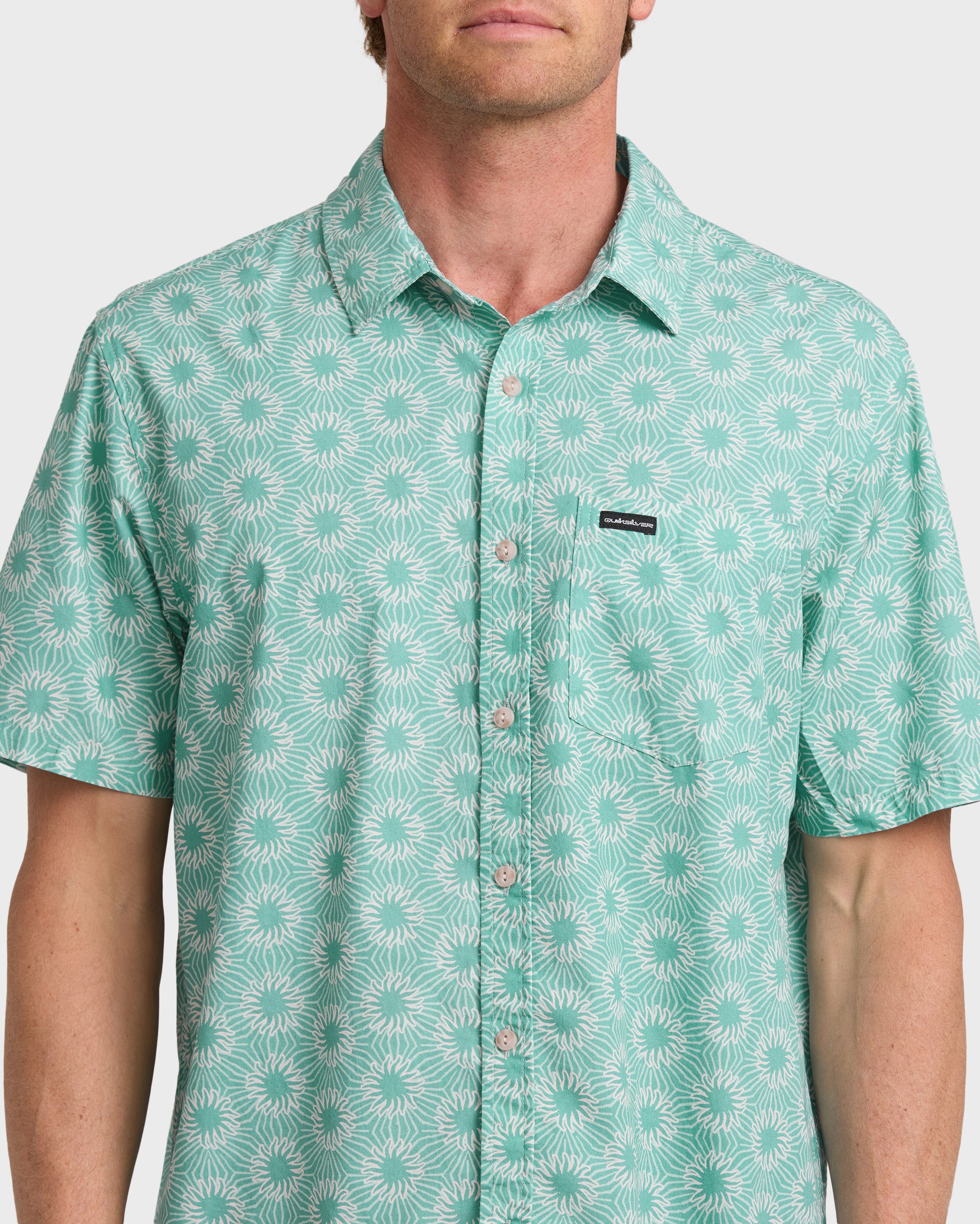Ocean Mayhem Classic Short Sleeve Shirt - Aqua - Image 5