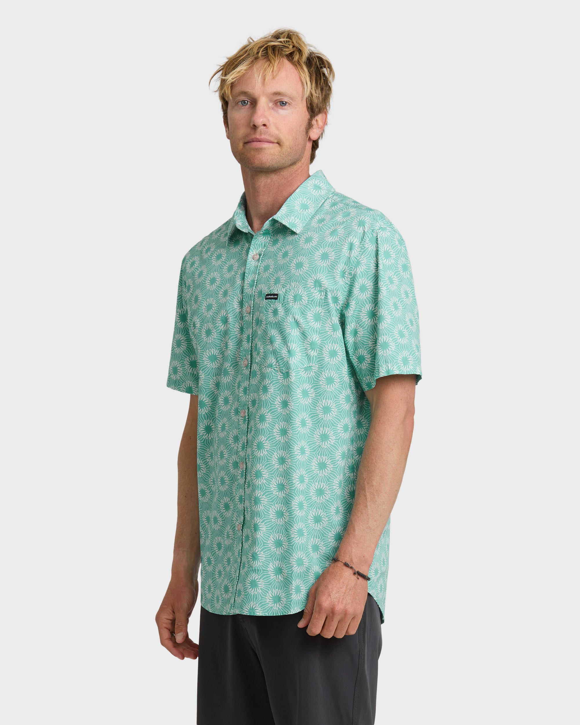 Ocean Mayhem Classic Short Sleeve Shirt - Aqua - Image 4