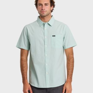 Shore Break Classic Short Sleeve Button-Up Shirt - Blue Haze