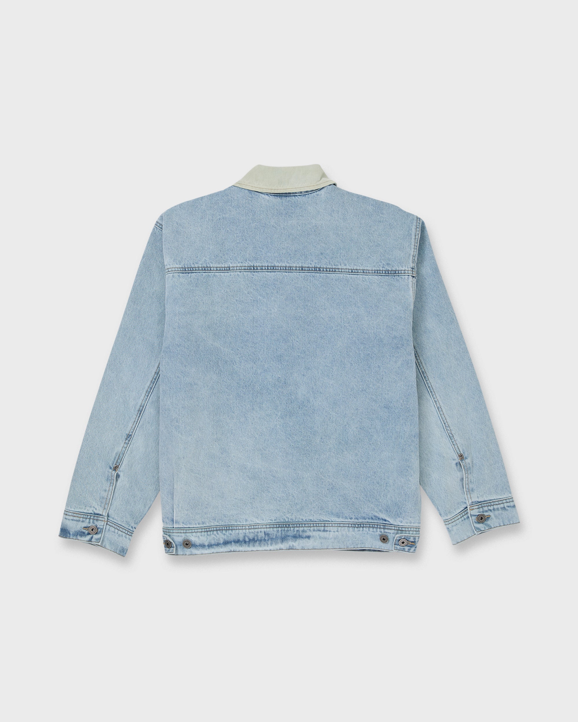 Surf Harrington Denim Jacket - Light Indigo - Image 8