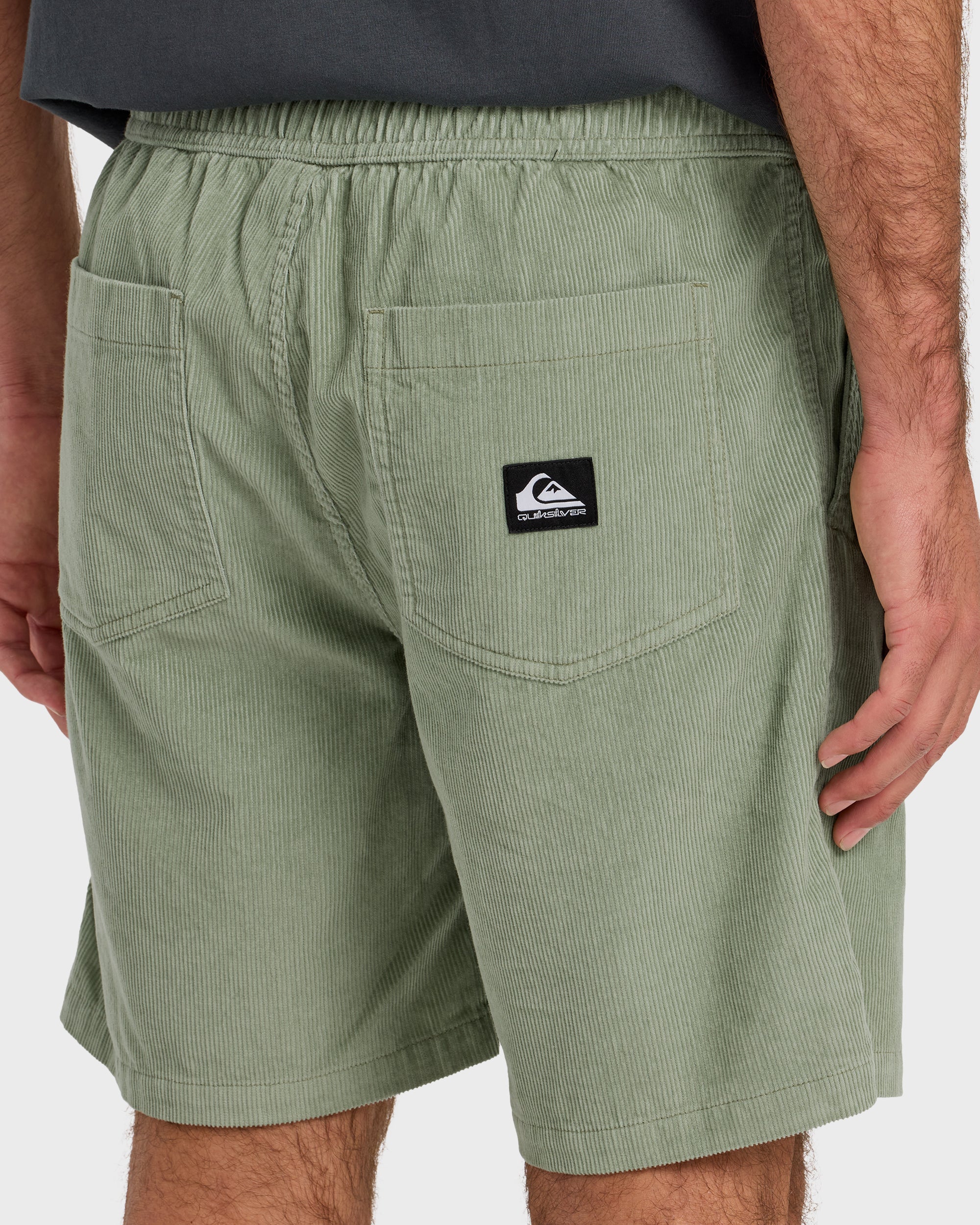 Taxer Cord 18 Elastic Waist Shorts - Lily Pad - Image 5
