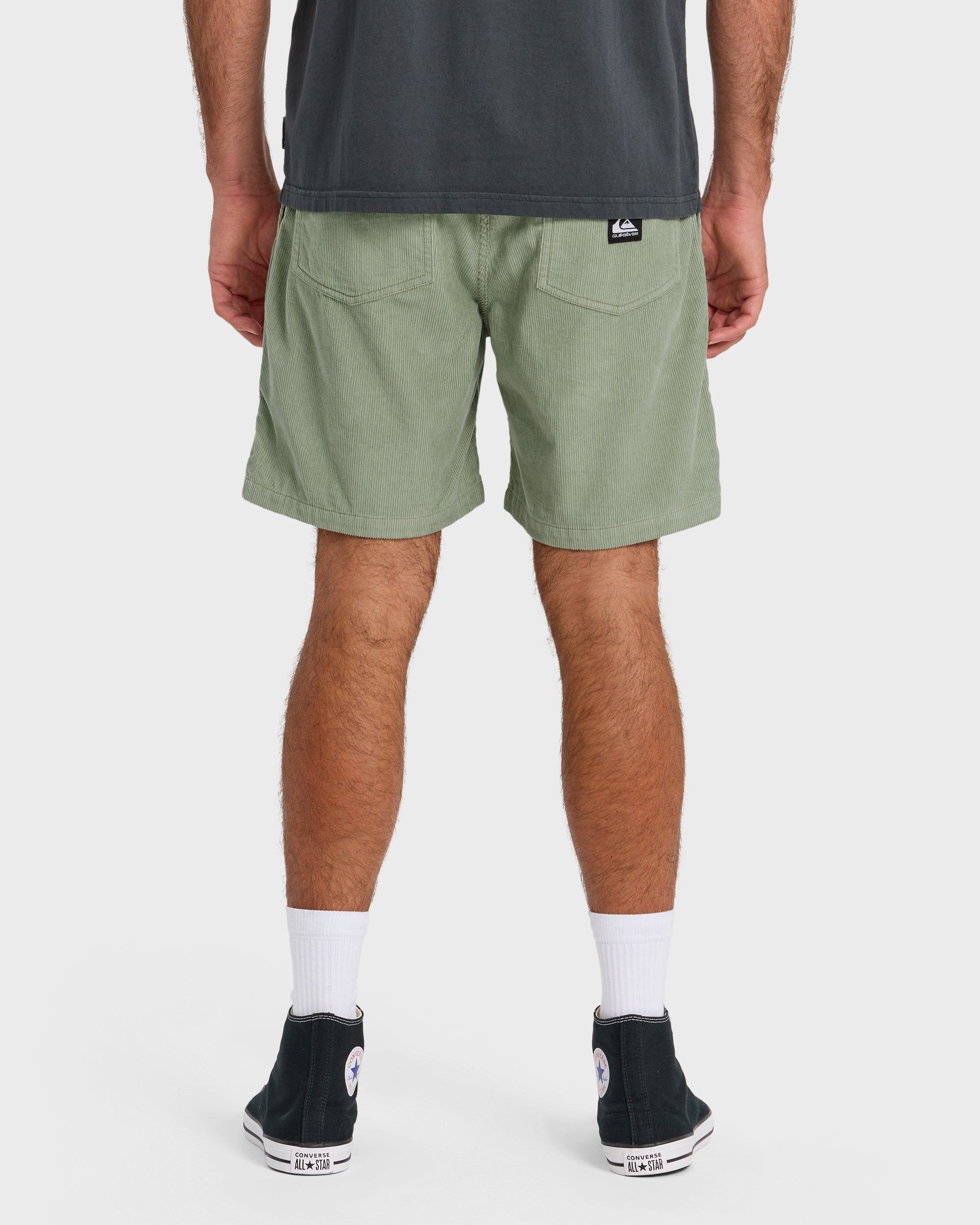 Taxer Cord 18 Elastic Waist Shorts - Lily Pad - Image 2