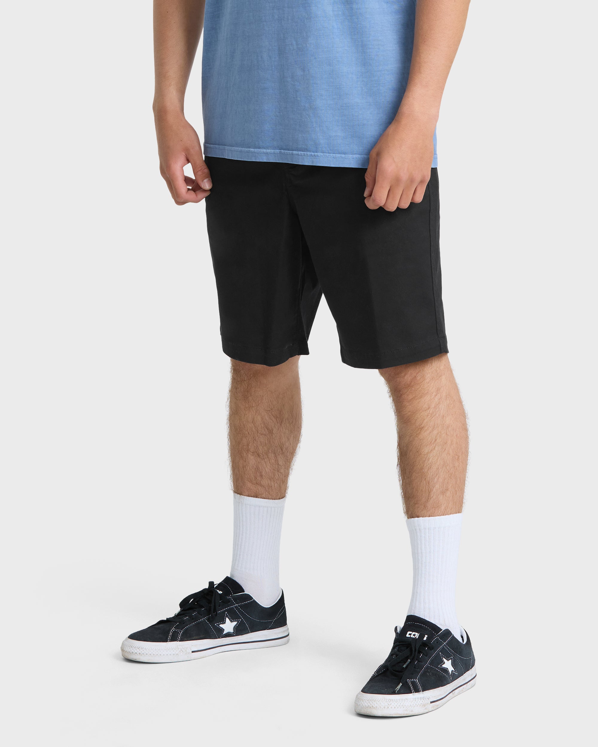 Union Stretch Amphibian 20 Chino Hybrid Shorts - Black - Image 3