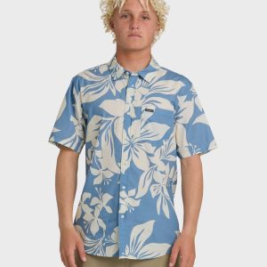 Kailua Classic Printed Short Sleeve Shirt - Riviera