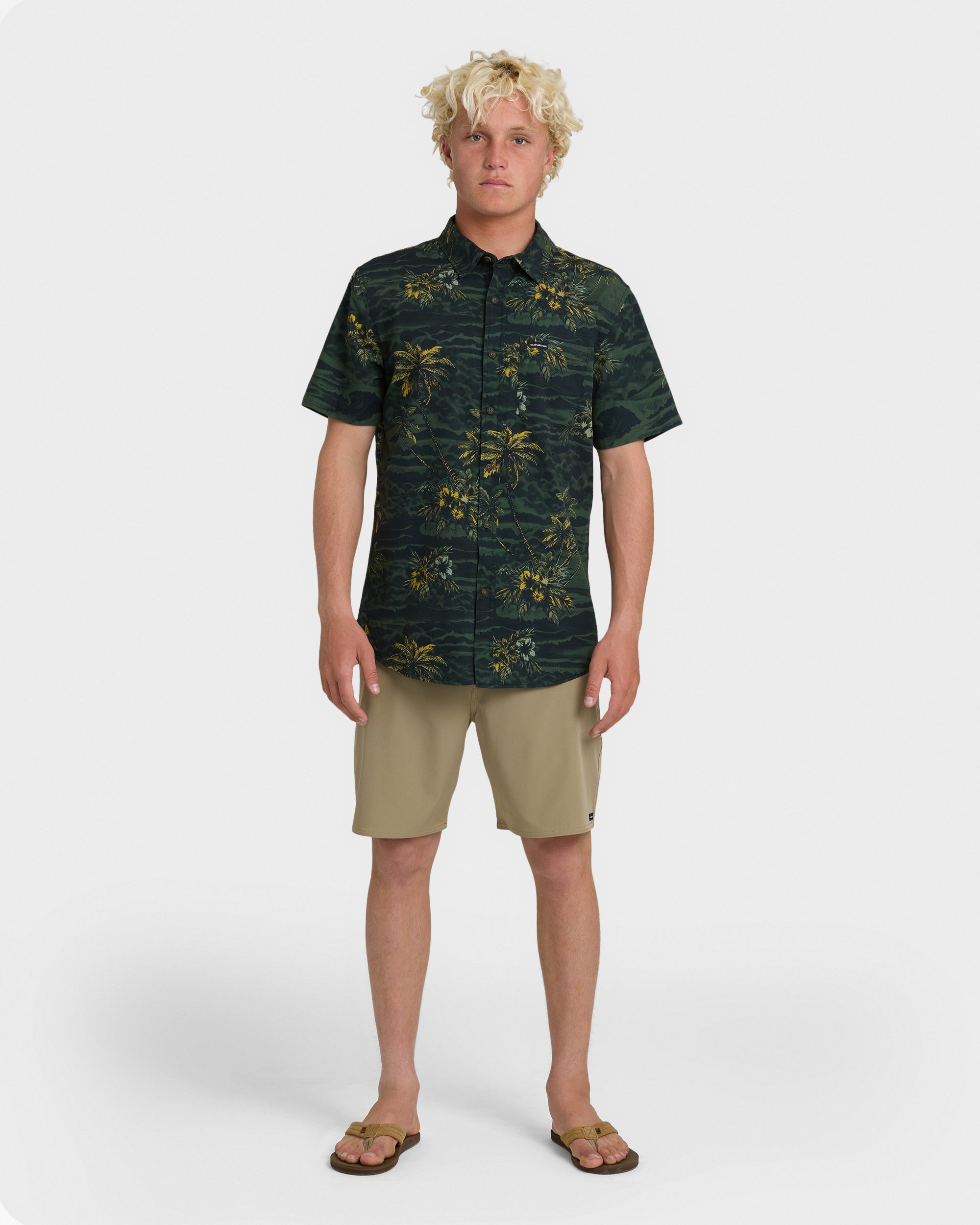 Sundown Stretch Classic Short Sleeve Shirt - Anthracite - Image 3