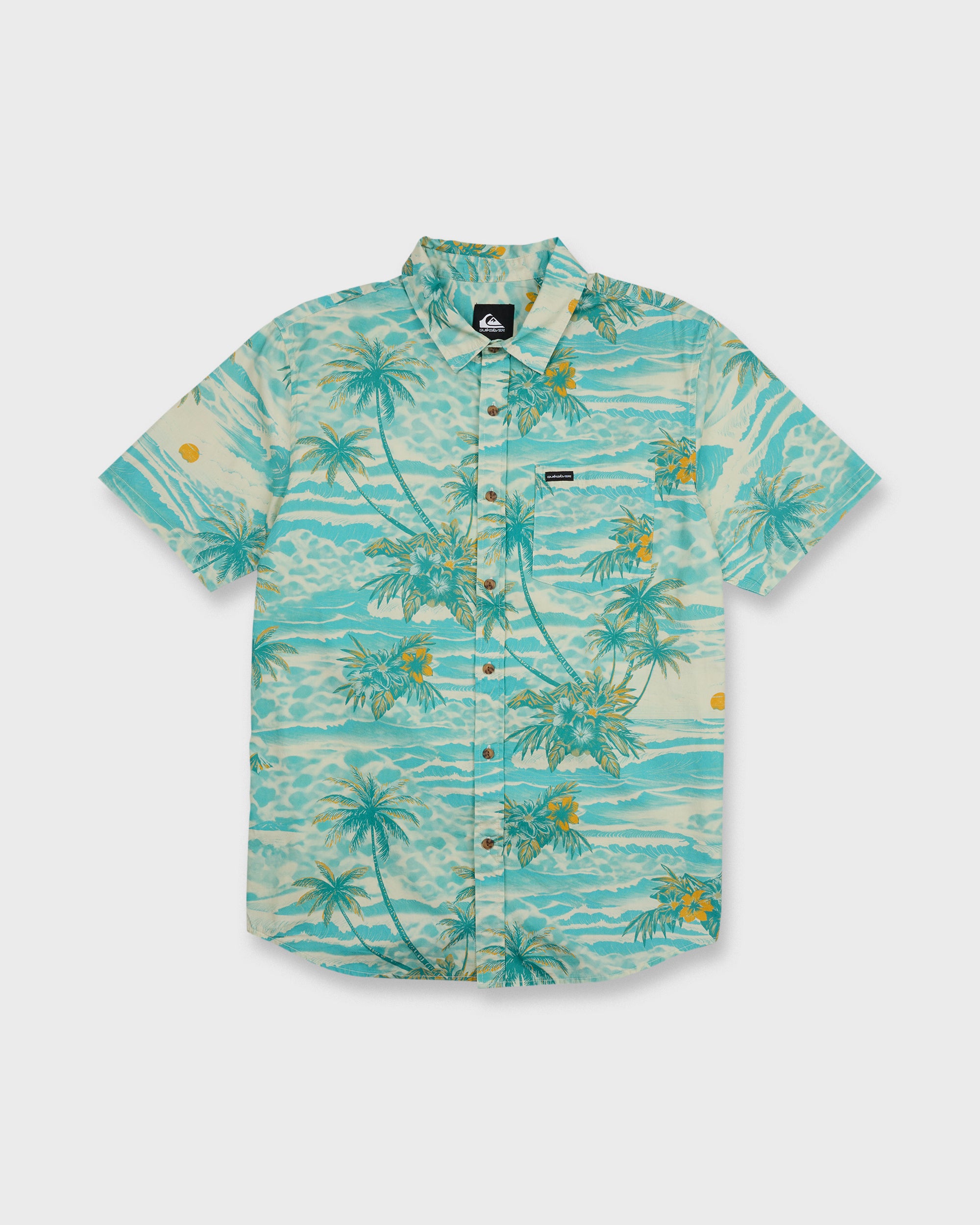 Sundown Stretch Classic Short Sleeve Shirt - Aqua - Image 6