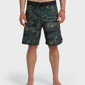 Hi Sundown Scallop 19 Boardshorts - Black