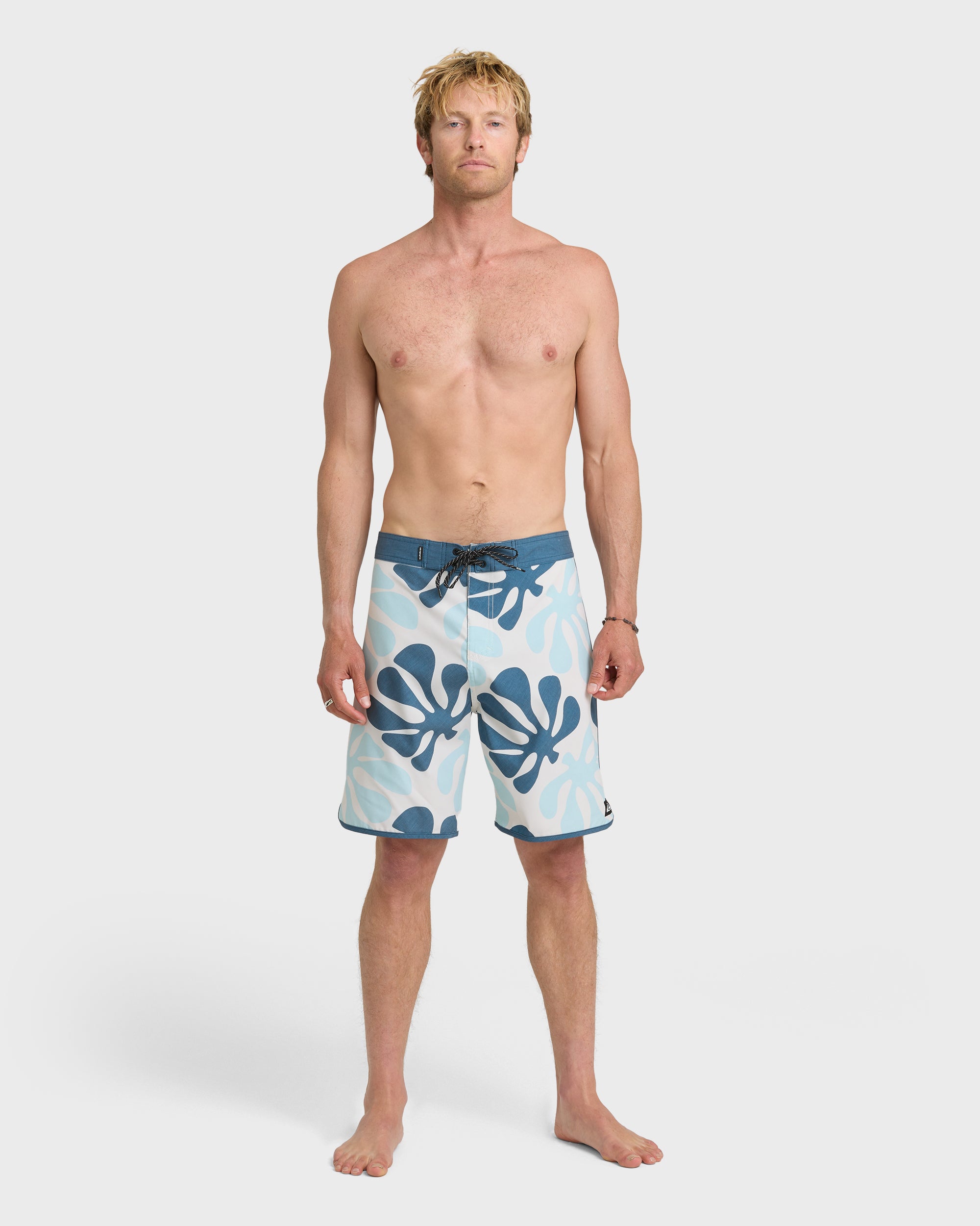 SurfSilk Sol Tiles Scallop 19 Boardshorts - Bone White - Image 3