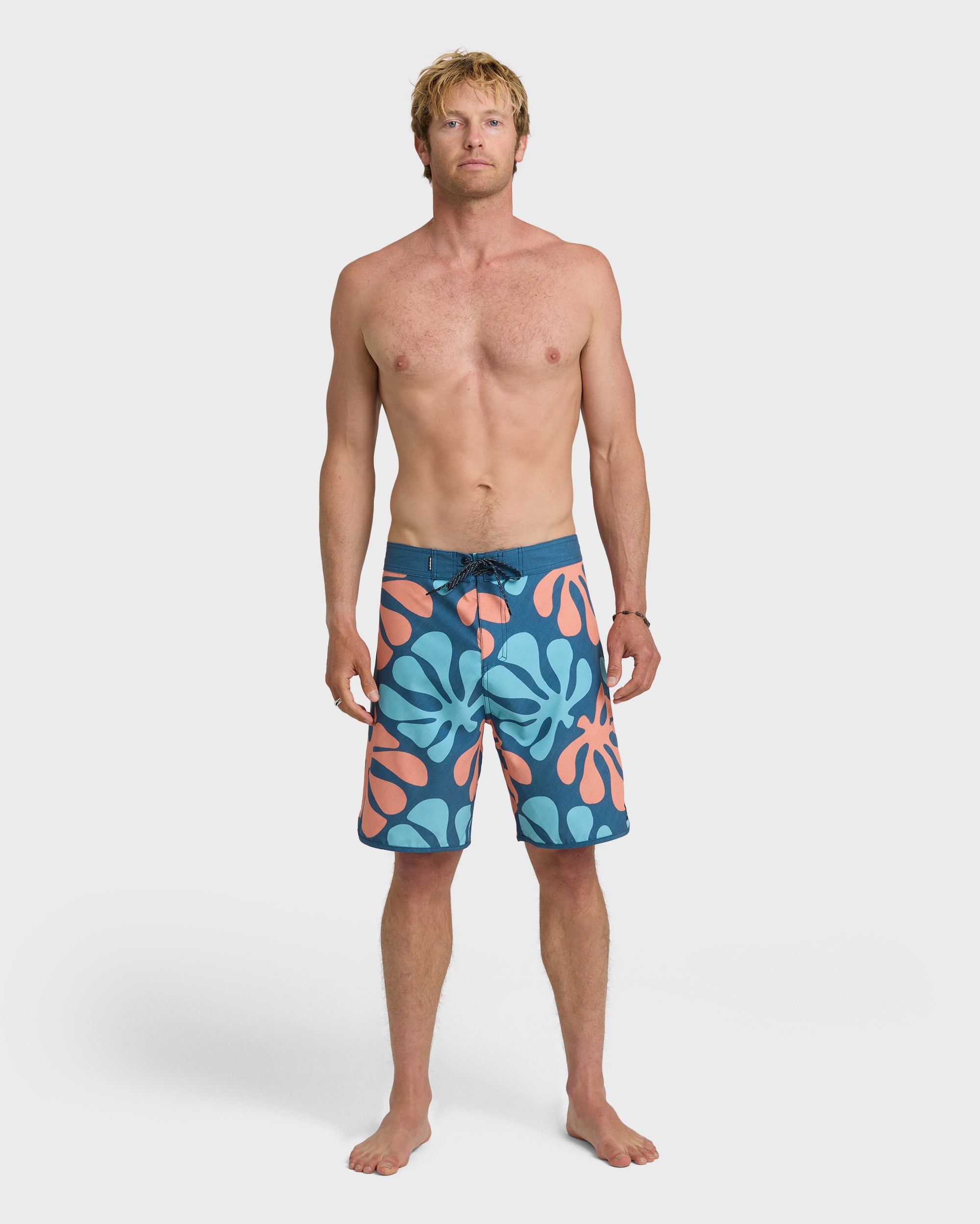 SurfSilk Sol Tiles Scallop 19 Boardshorts - Dark Denim - Image 3