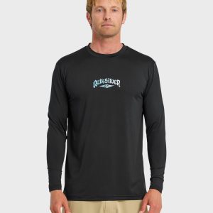 Everyday Graphic UPF 50 Long Sleeve Surf Shirt - Black