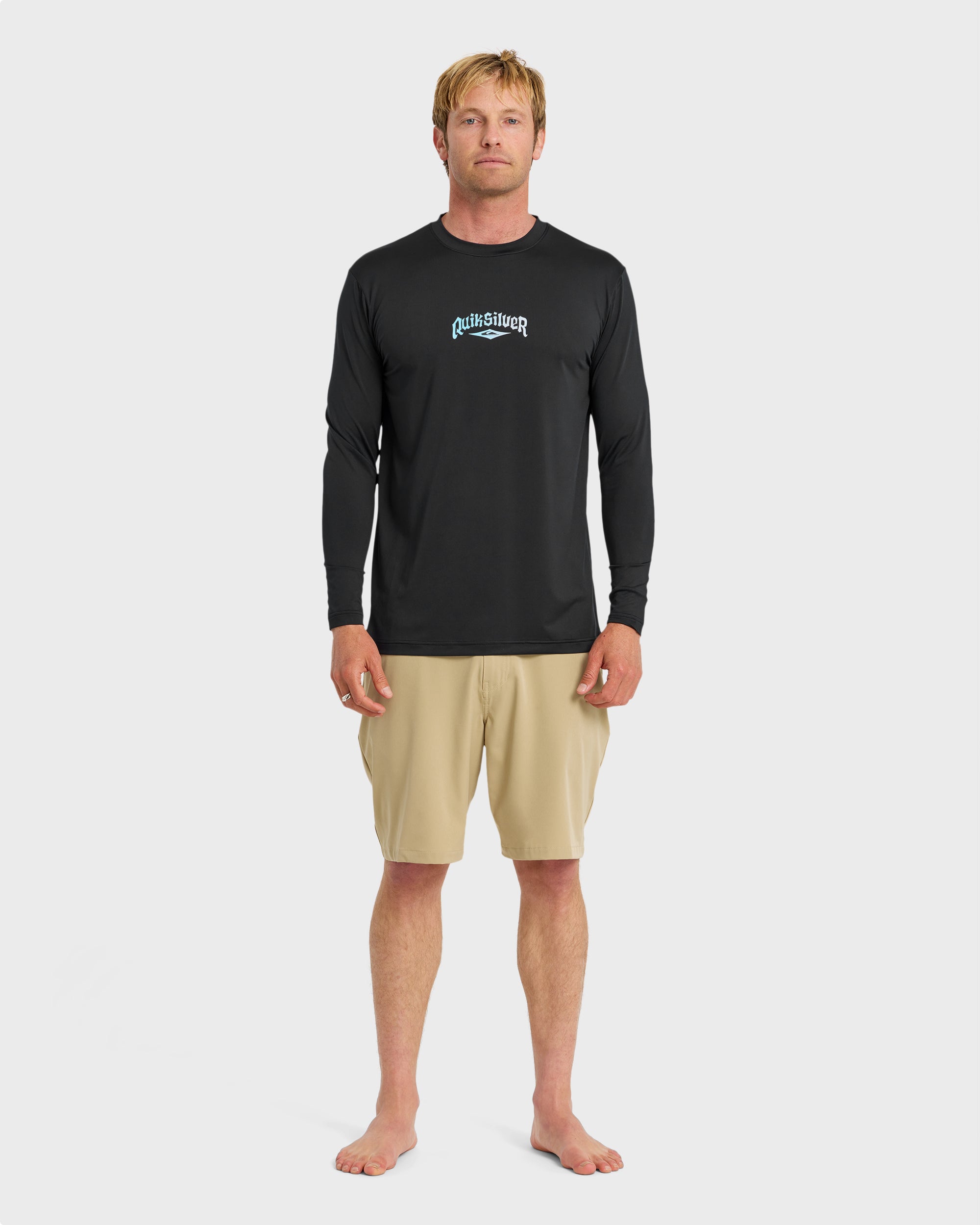 Everyday Graphic UPF 50 Long Sleeve Surf Shirt - Black - Image 3