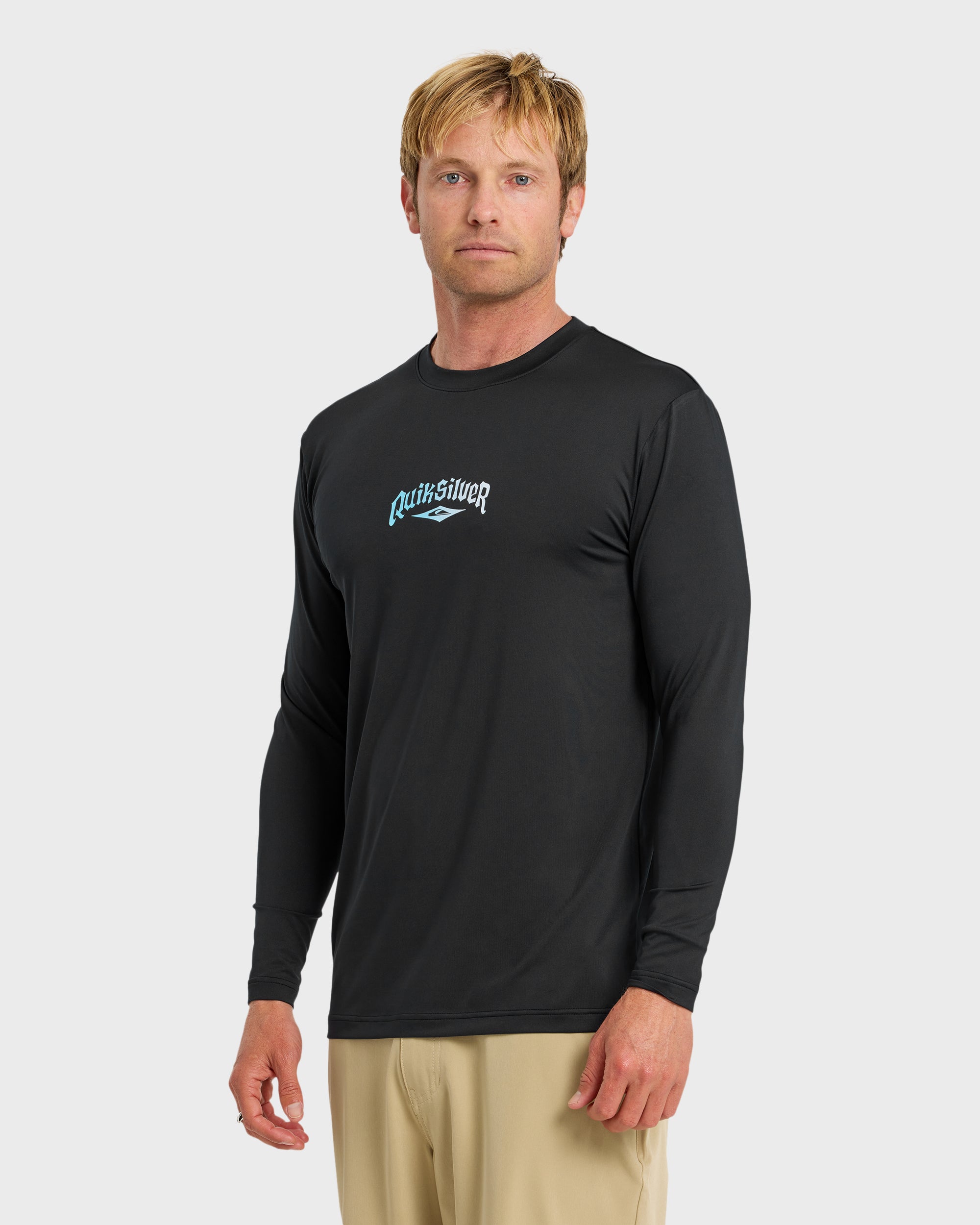 Everyday Graphic UPF 50 Long Sleeve Surf Shirt - Black - Image 4