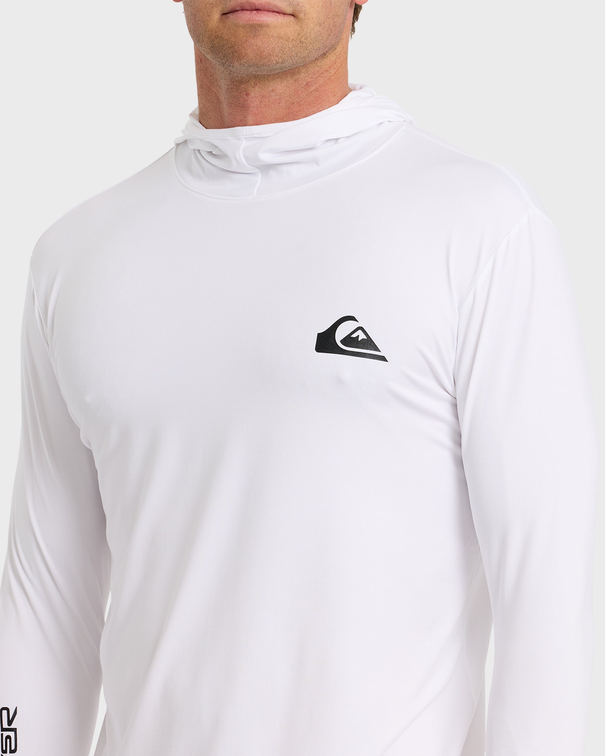 Everyday Hooded UPF 50 Long Sleeve Surf Shirt - White - Image 5