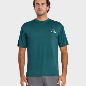 DNA Logo UPF 50 Short Sleeve Surf Shirt - Mediterranea