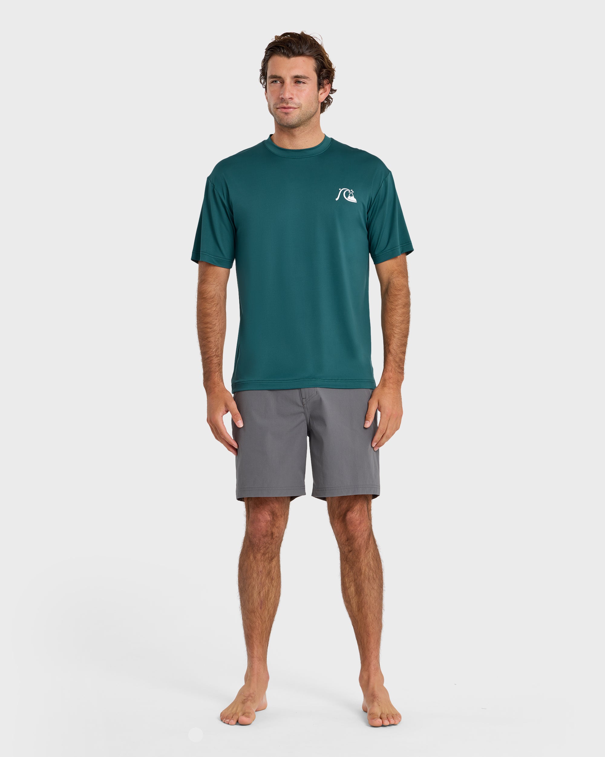 DNA Logo UPF 50 Short Sleeve Surf Shirt - Mediterranea - Image 3
