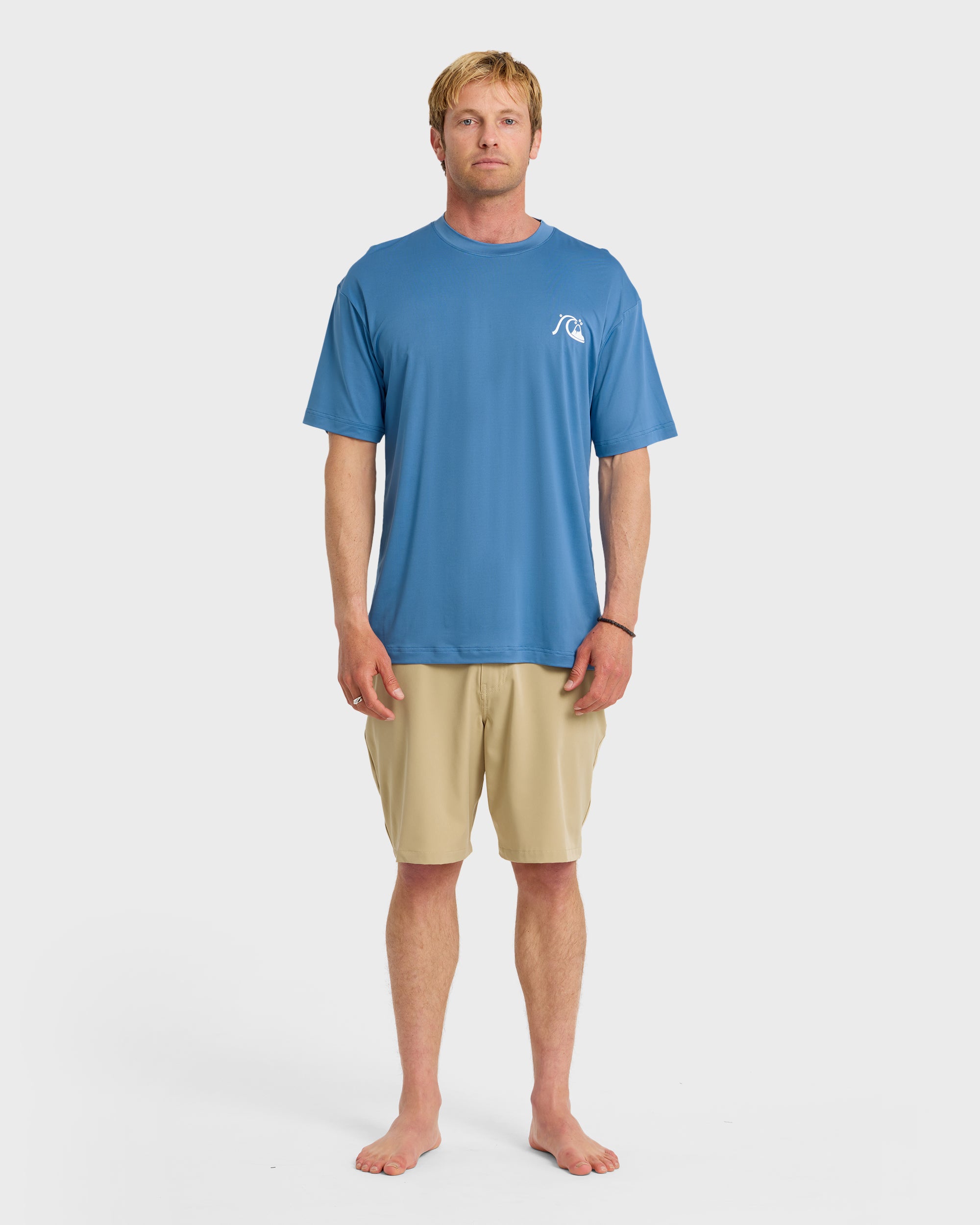 DNA Logo UPF 50 Short Sleeve Surf Shirt - Riviera - Image 3