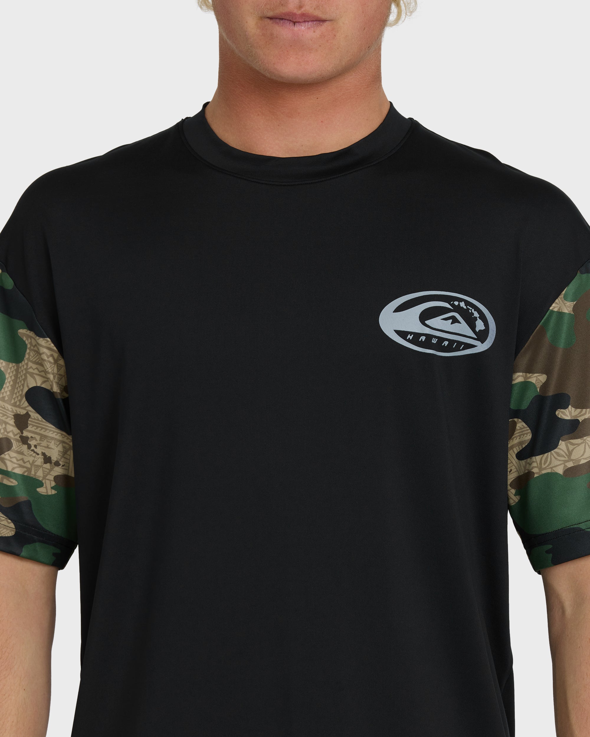 HI Everyday UPF 50 Short Sleeve Surf Shirt - Camo - Image 5