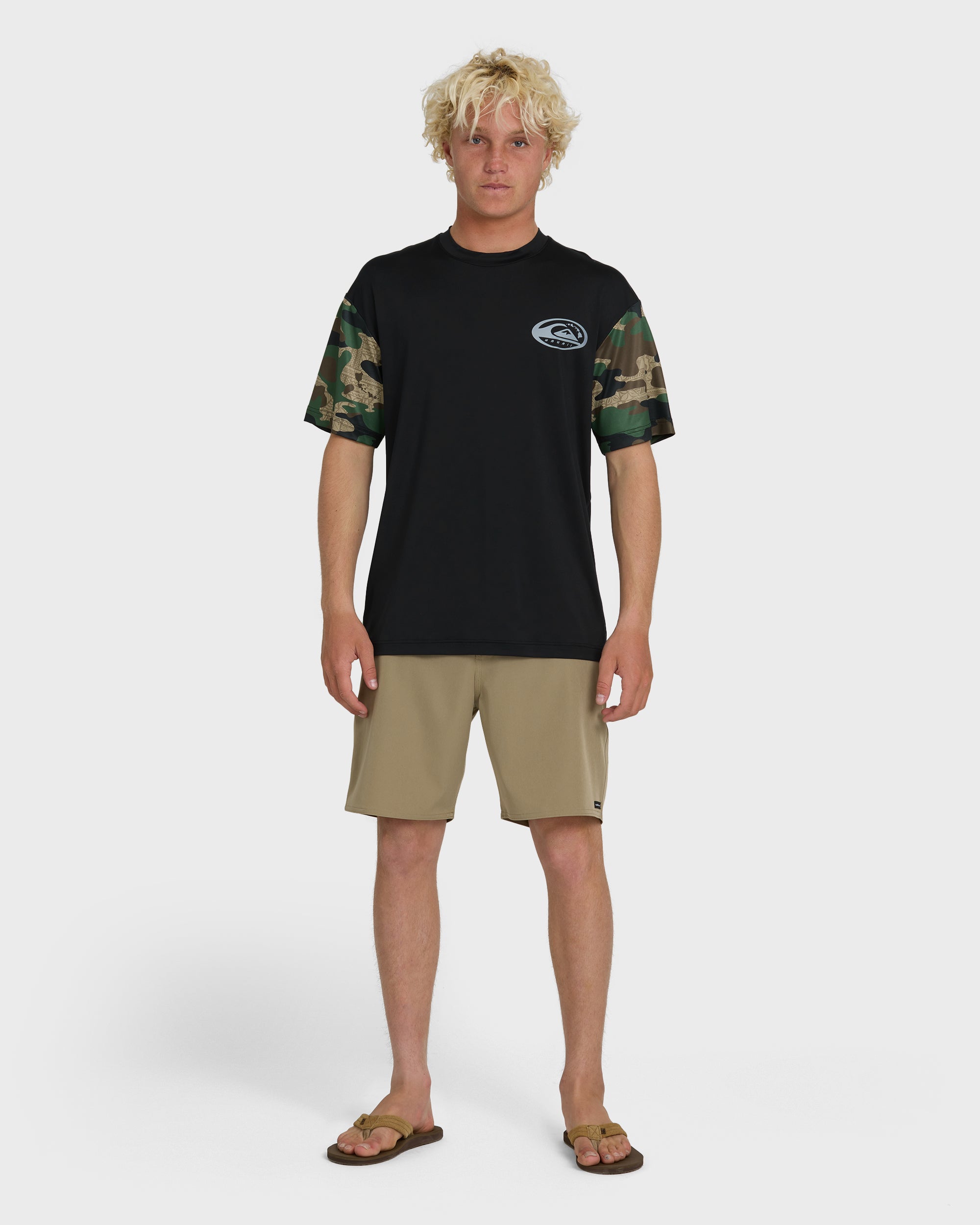 HI Everyday UPF 50 Short Sleeve Surf Shirt - Camo - Image 3