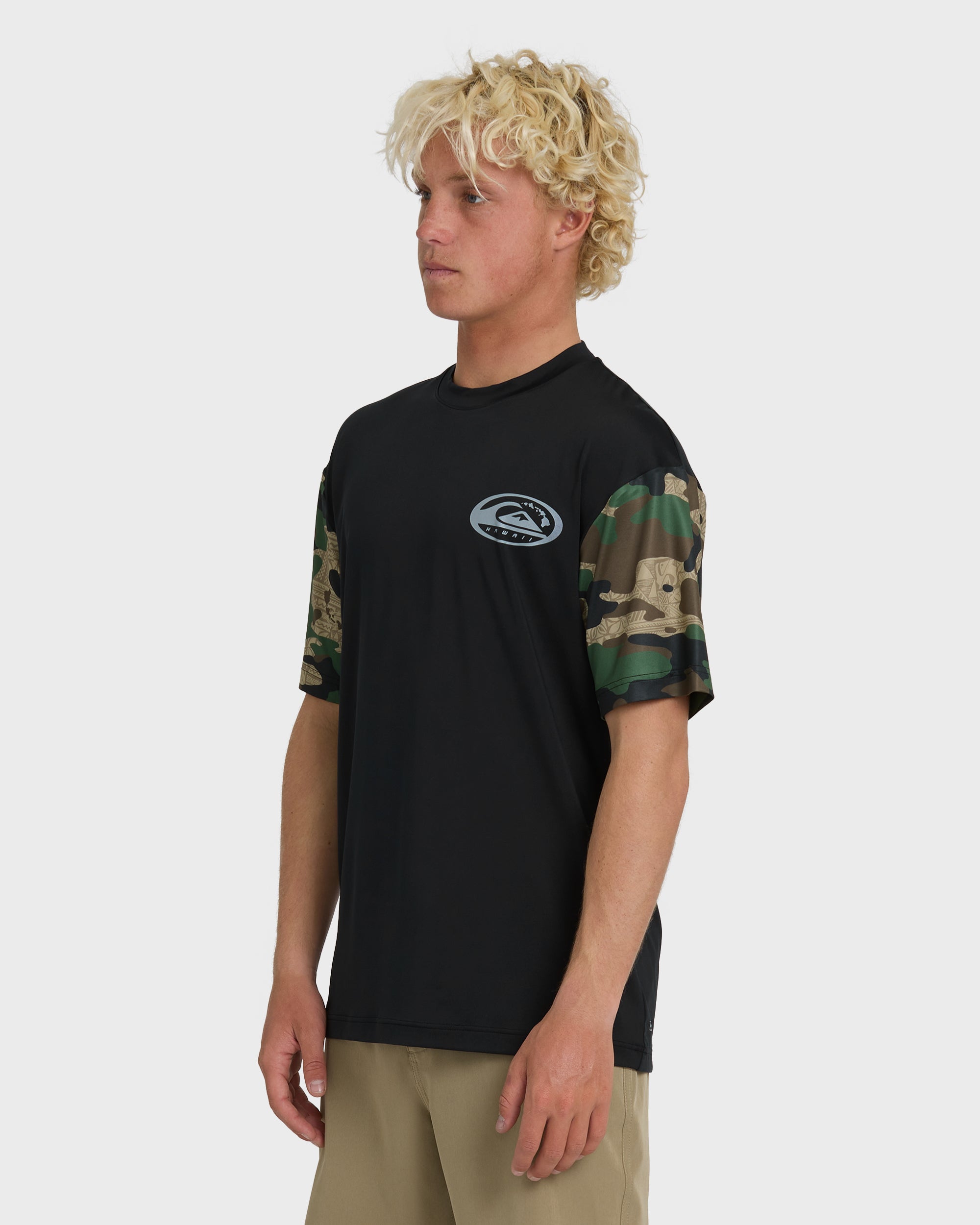 HI Everyday UPF 50 Short Sleeve Surf Shirt - Camo - Image 4