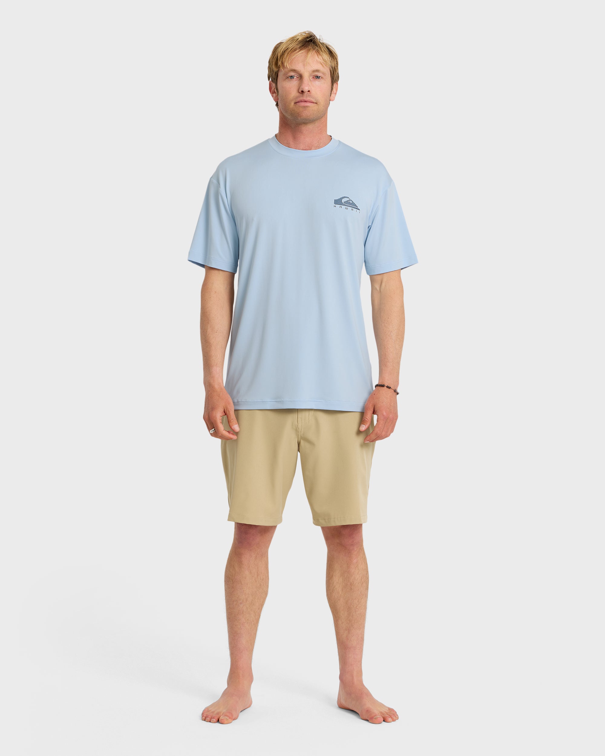 HI Everyday UPF 50 Short Sleeve Surf Shirt - Skyway - Image 3