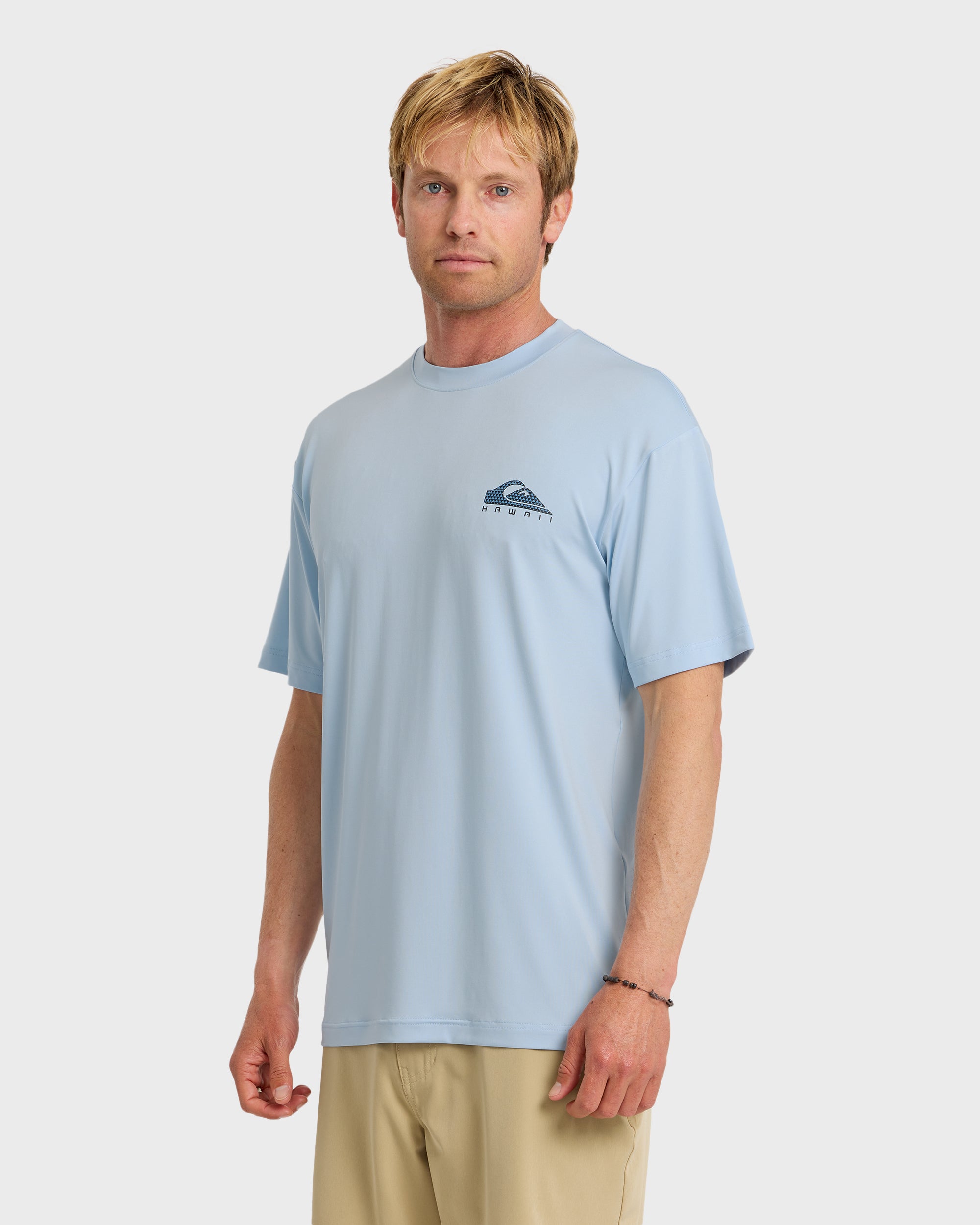 HI Everyday UPF 50 Short Sleeve Surf Shirt - Skyway - Image 4