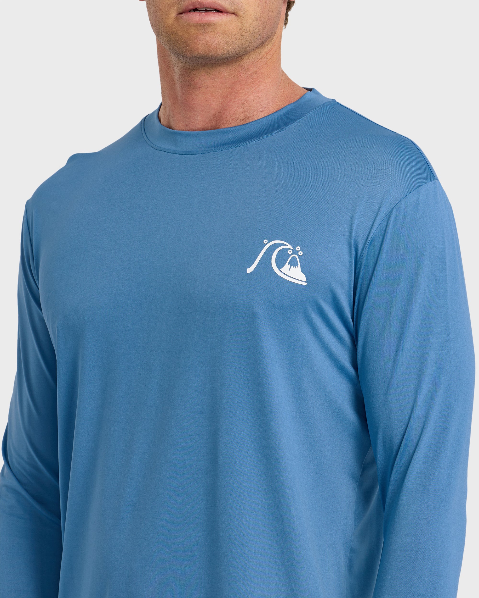 DNA Logo UPF 50 Long Sleeve Surf Shirt - Riviera - Image 5