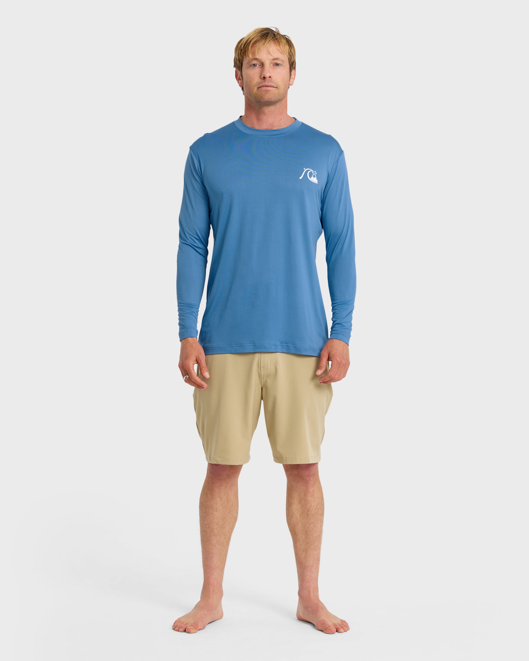 DNA Logo UPF 50 Long Sleeve Surf Shirt - Riviera - Image 3