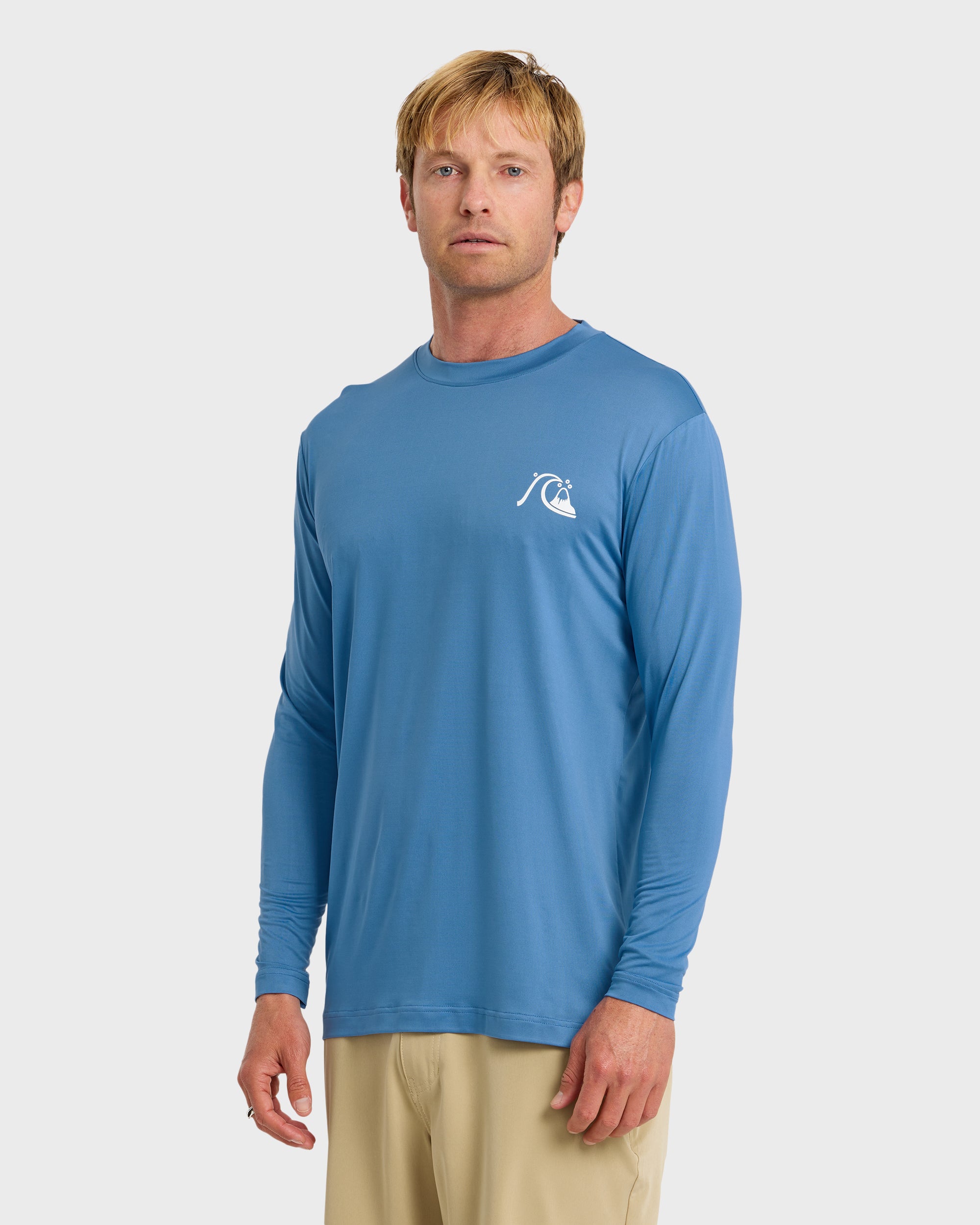 DNA Logo UPF 50 Long Sleeve Surf Shirt - Riviera - Image 4