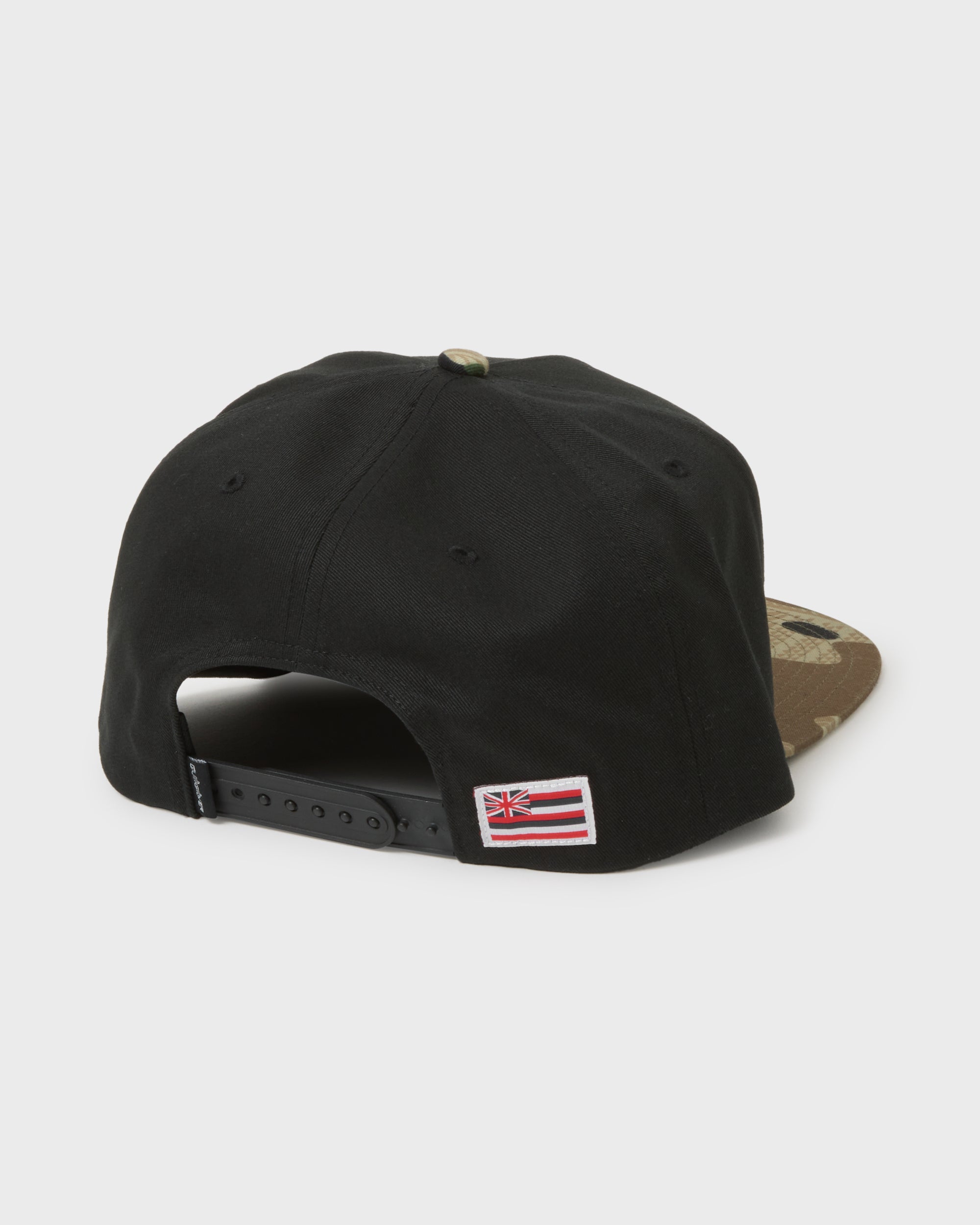 Hi Mana 5-Panel Cotton Twill Snapback Hat - Black - Image 2