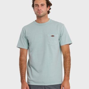 Saltwater Pigment-Dyed Short Sleeve Pocket Tee - Blue Haze