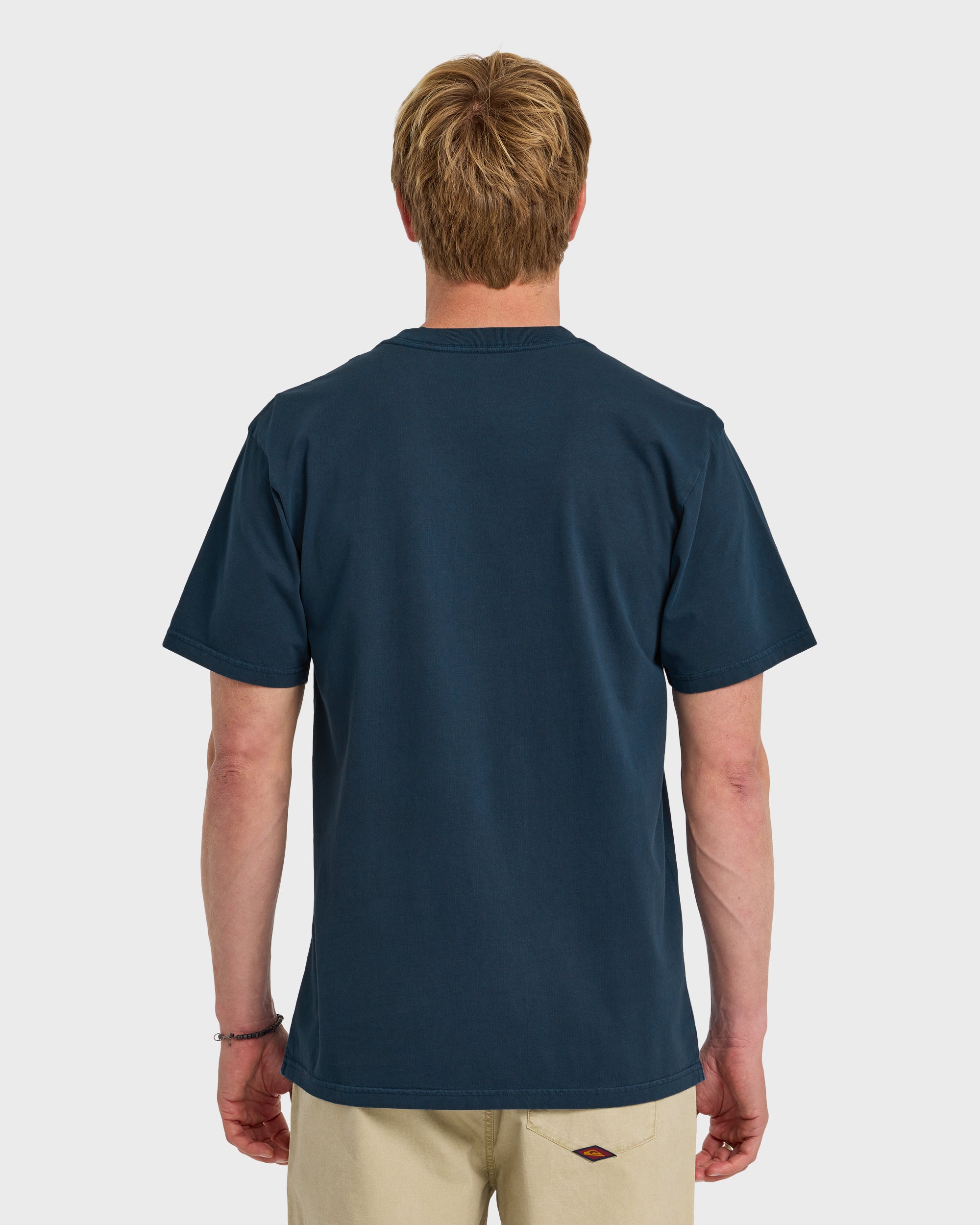Saltwater Pigment-Dyed Short Sleeve Pocket Tee - Dark Denim - Image 2