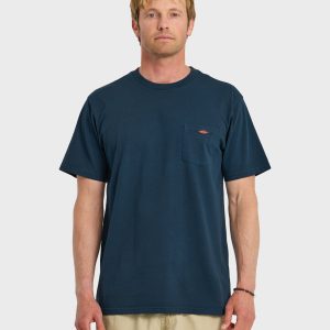 Saltwater Pigment-Dyed Short Sleeve Pocket Tee - Dark Denim