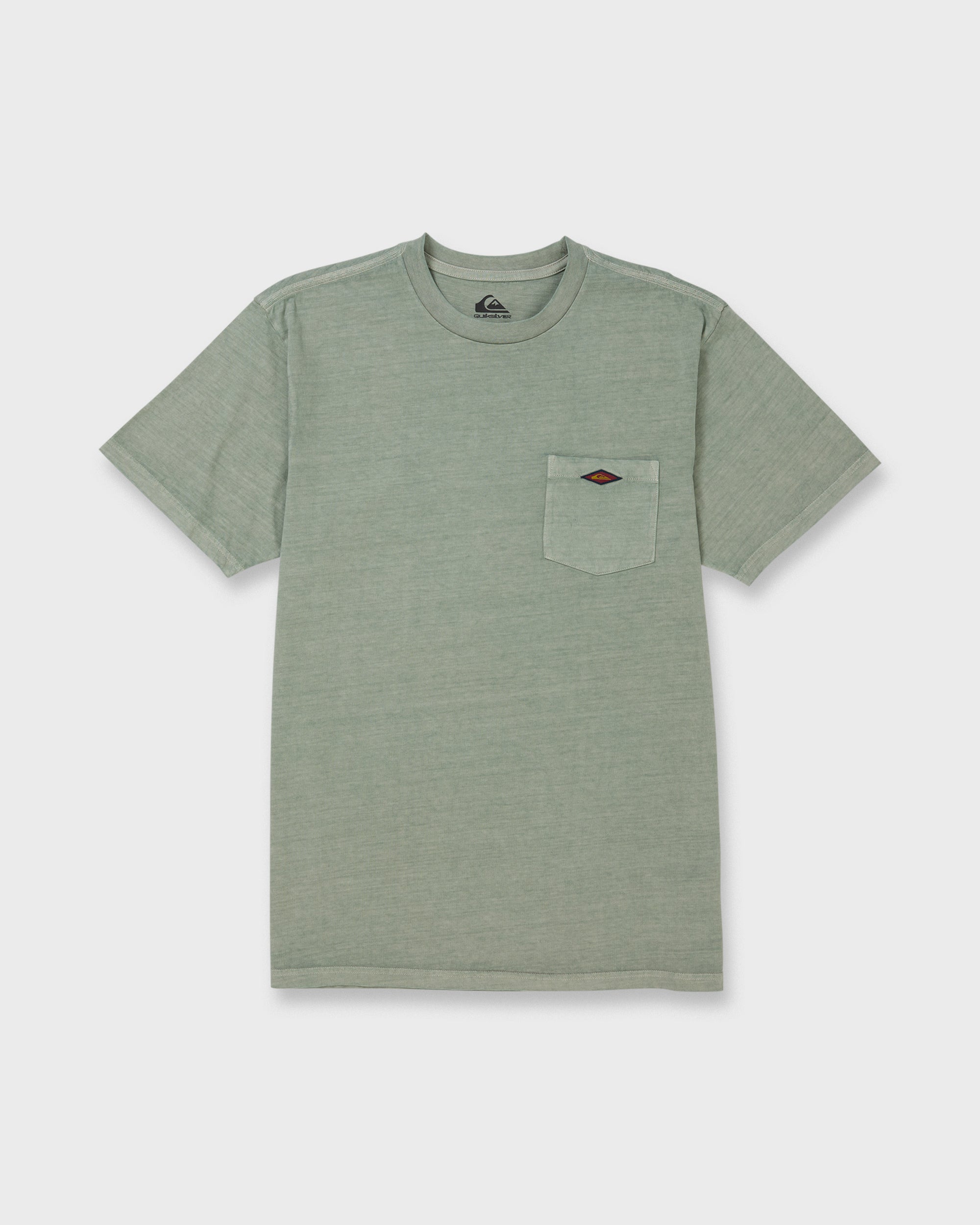 Saltwater Pigment-Dyed Short Sleeve Pocket Tee - Lily Pad - Image 6