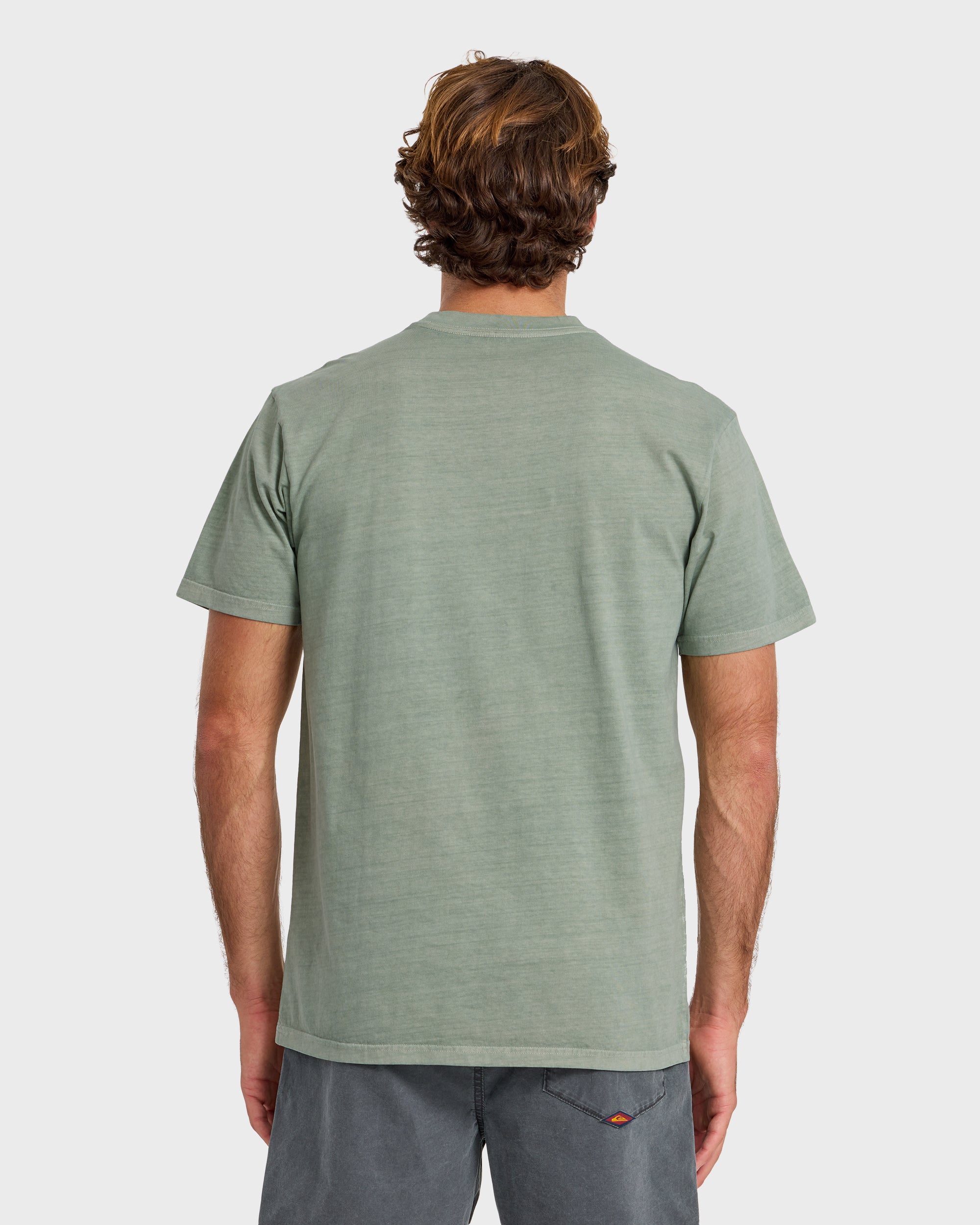 Saltwater Pigment-Dyed Short Sleeve Pocket Tee - Lily Pad - Image 2