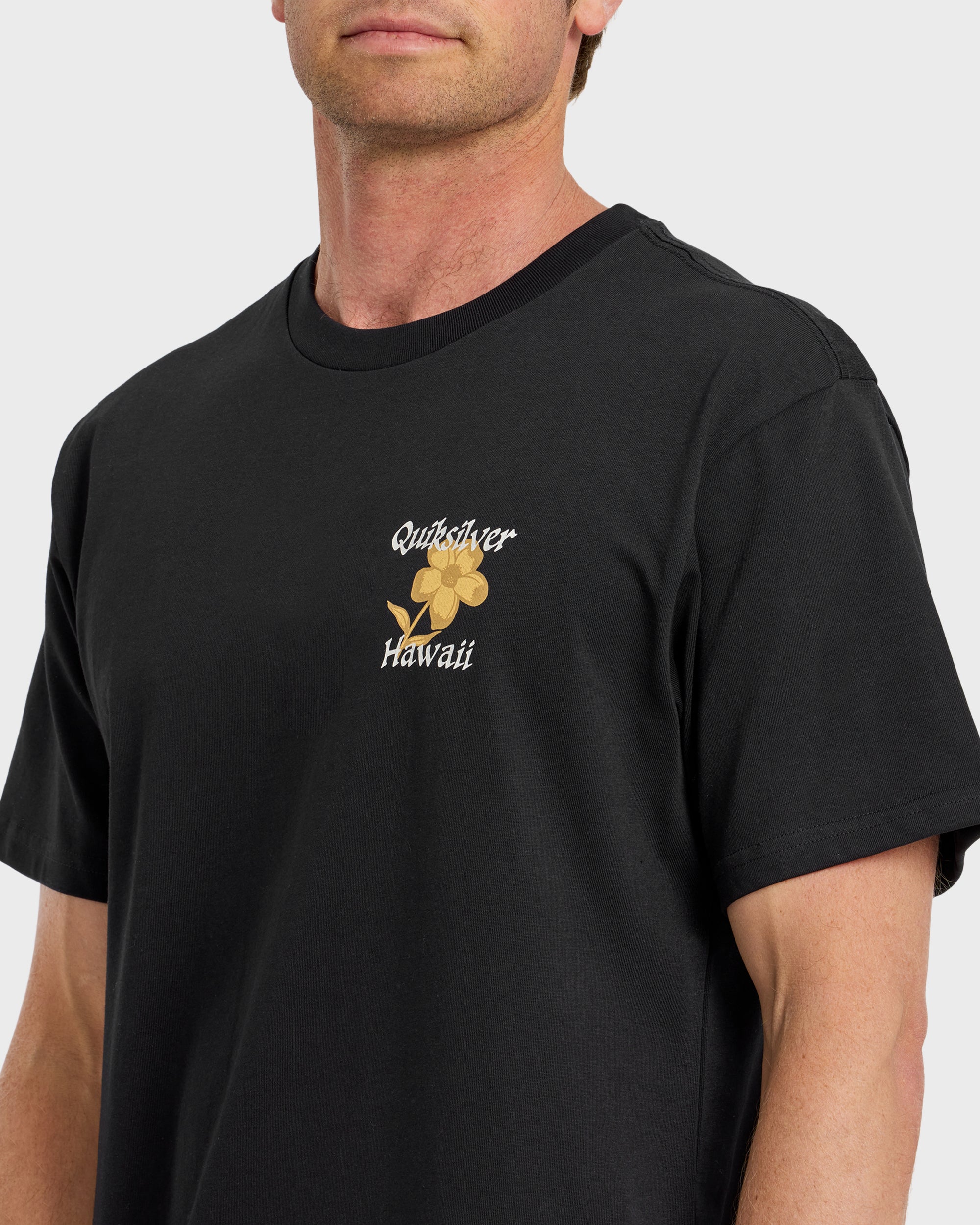 HI Floral Script Short Sleeve T-Shirt - Black - Image 5
