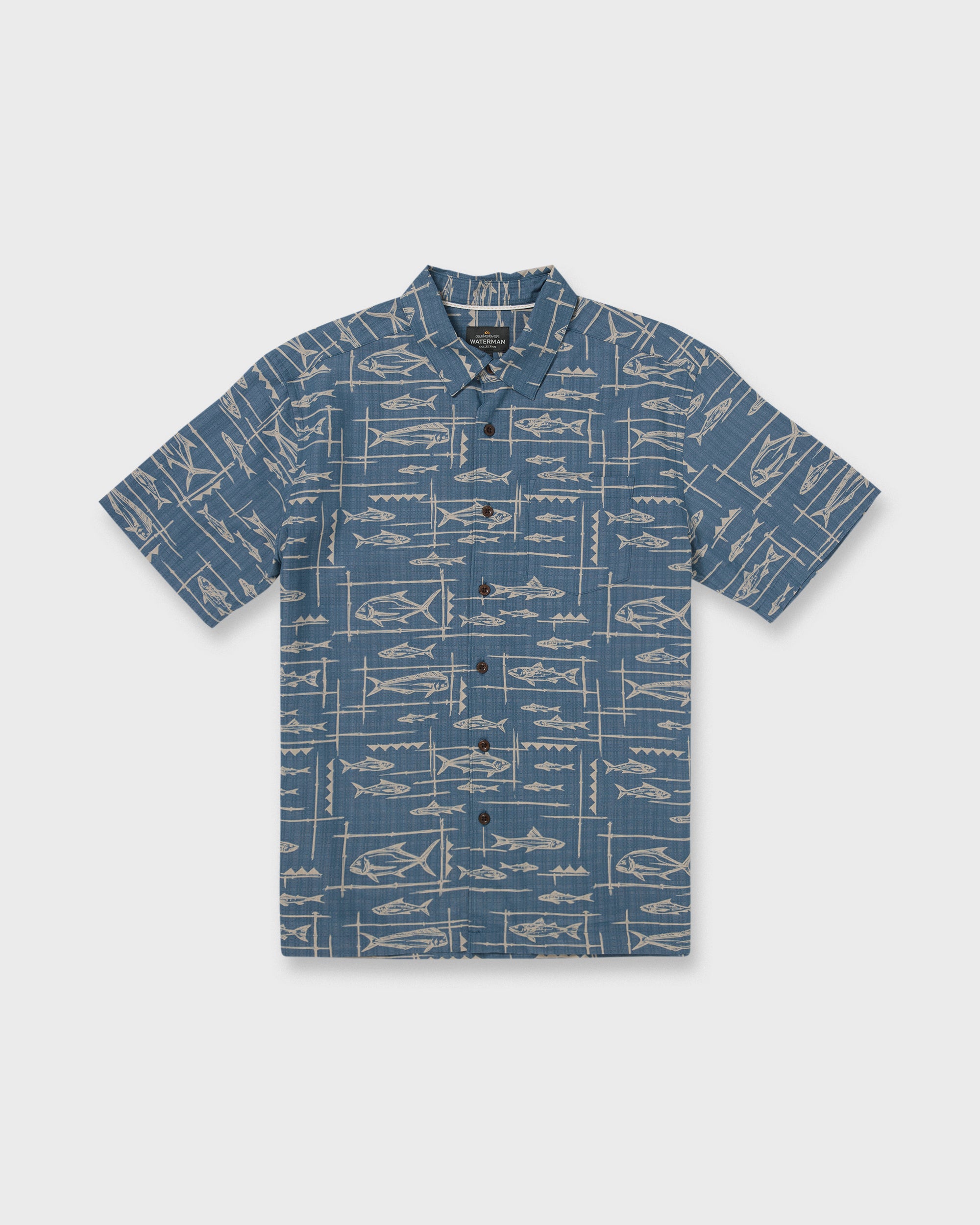 Waterman Topanga Short Sleeve Shirt - Dark Denim - Image 6